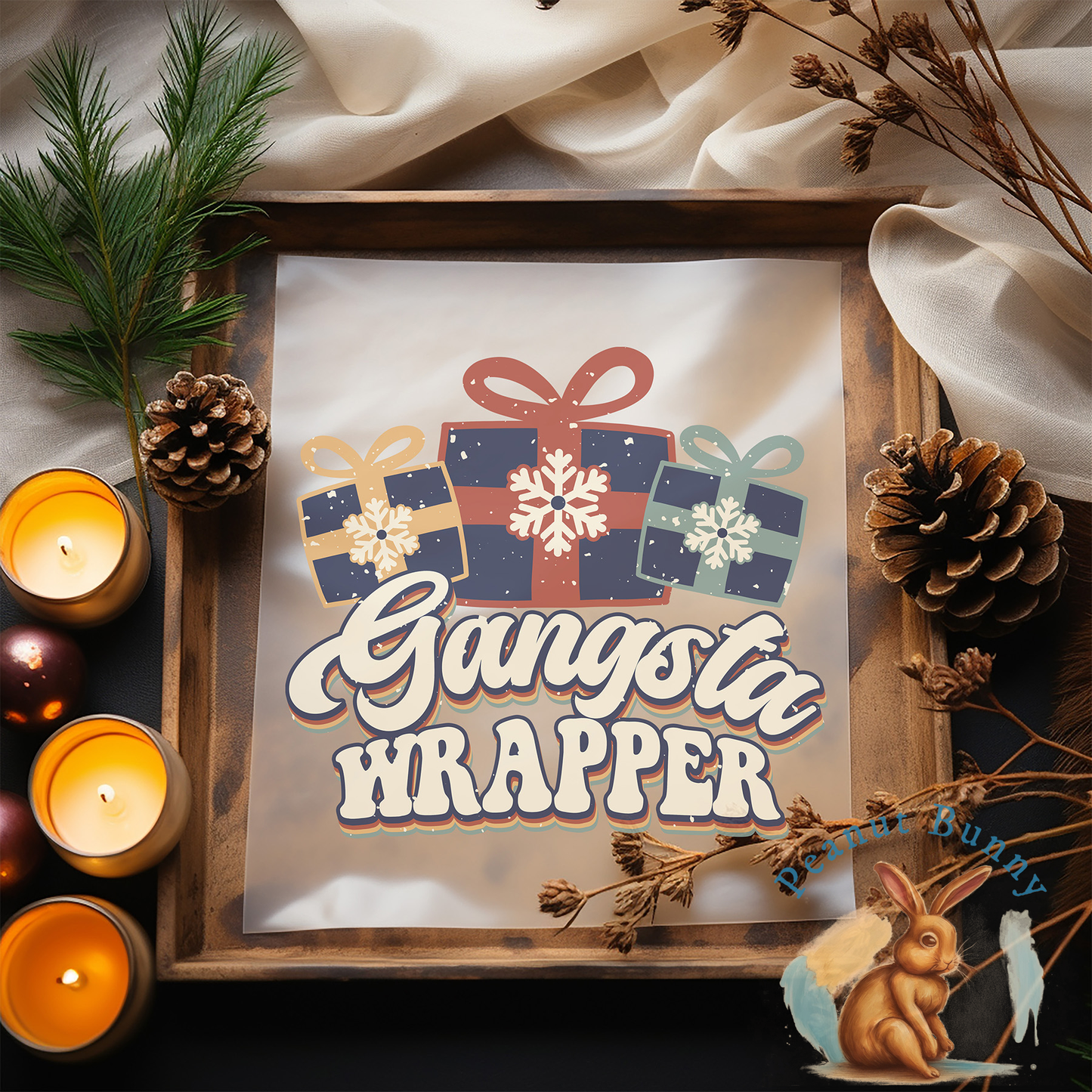 Retro Christmas Transfer 6 PIC