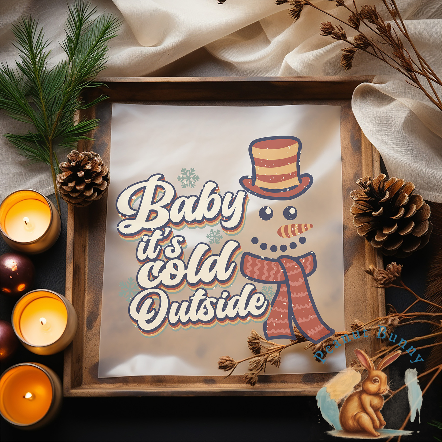 Retro Christmas Transfer 5 PIC