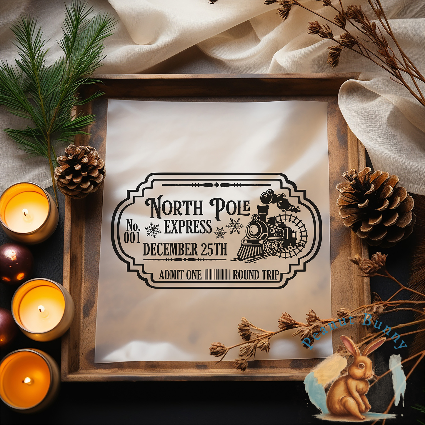 Vintage Christmas Transfer 167 PIC