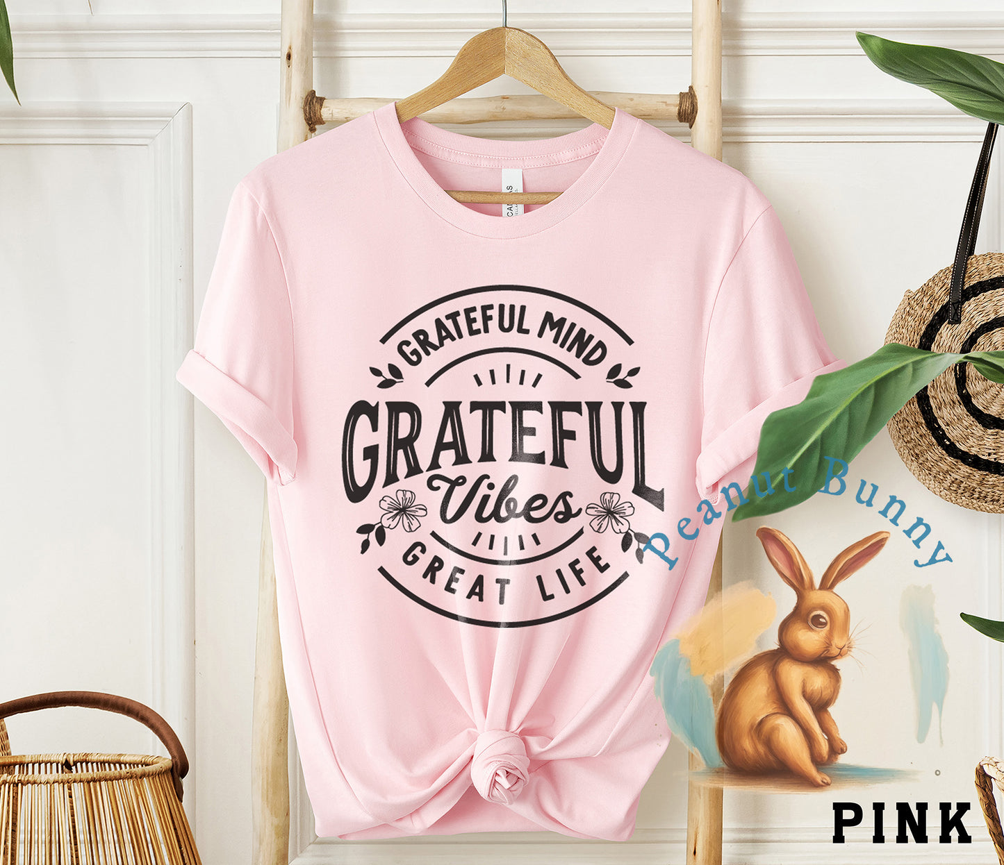 Grateful mind, grateful vibes Christian DTF 324