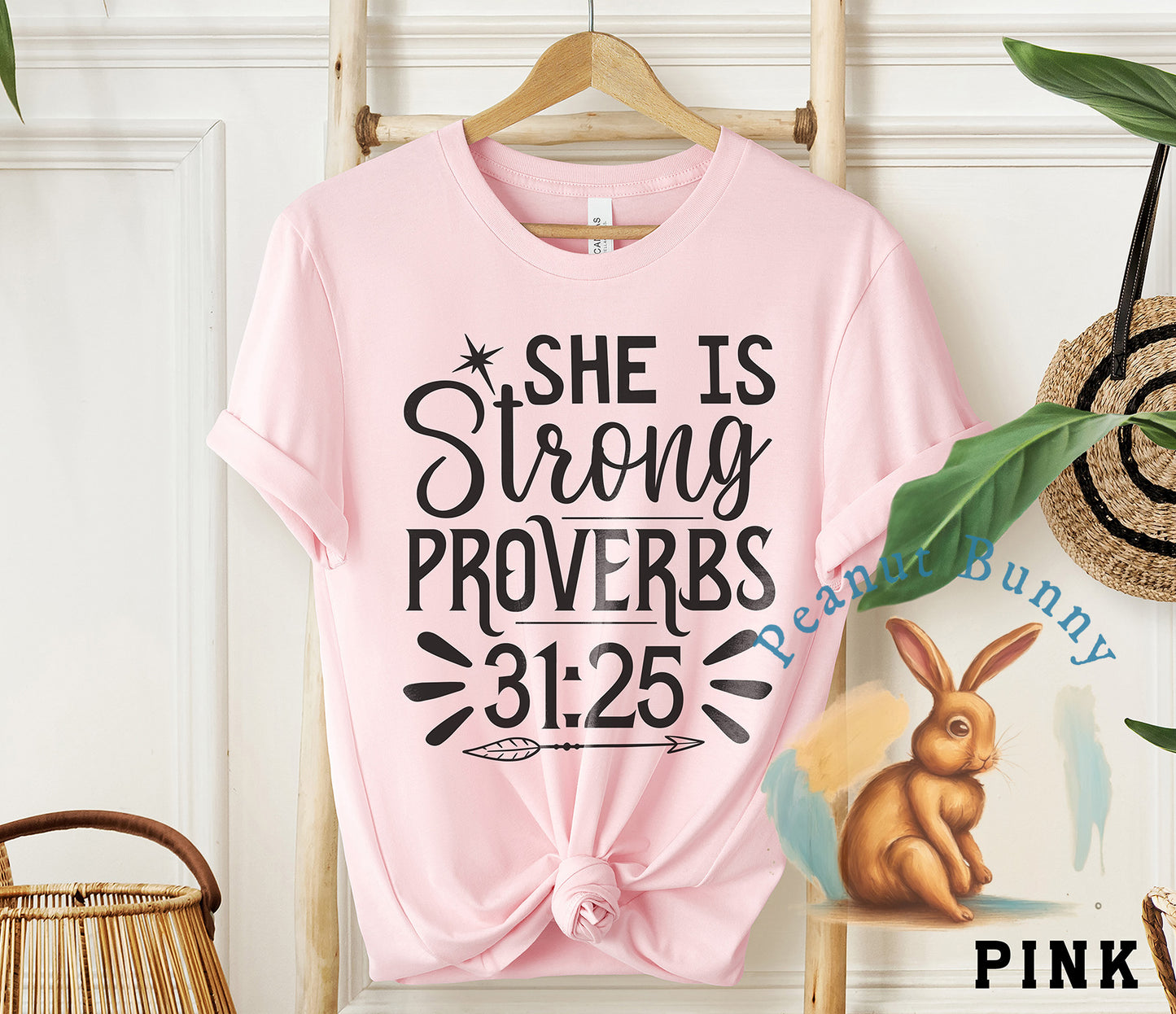 She is strong proverbs Christian DTF 455
