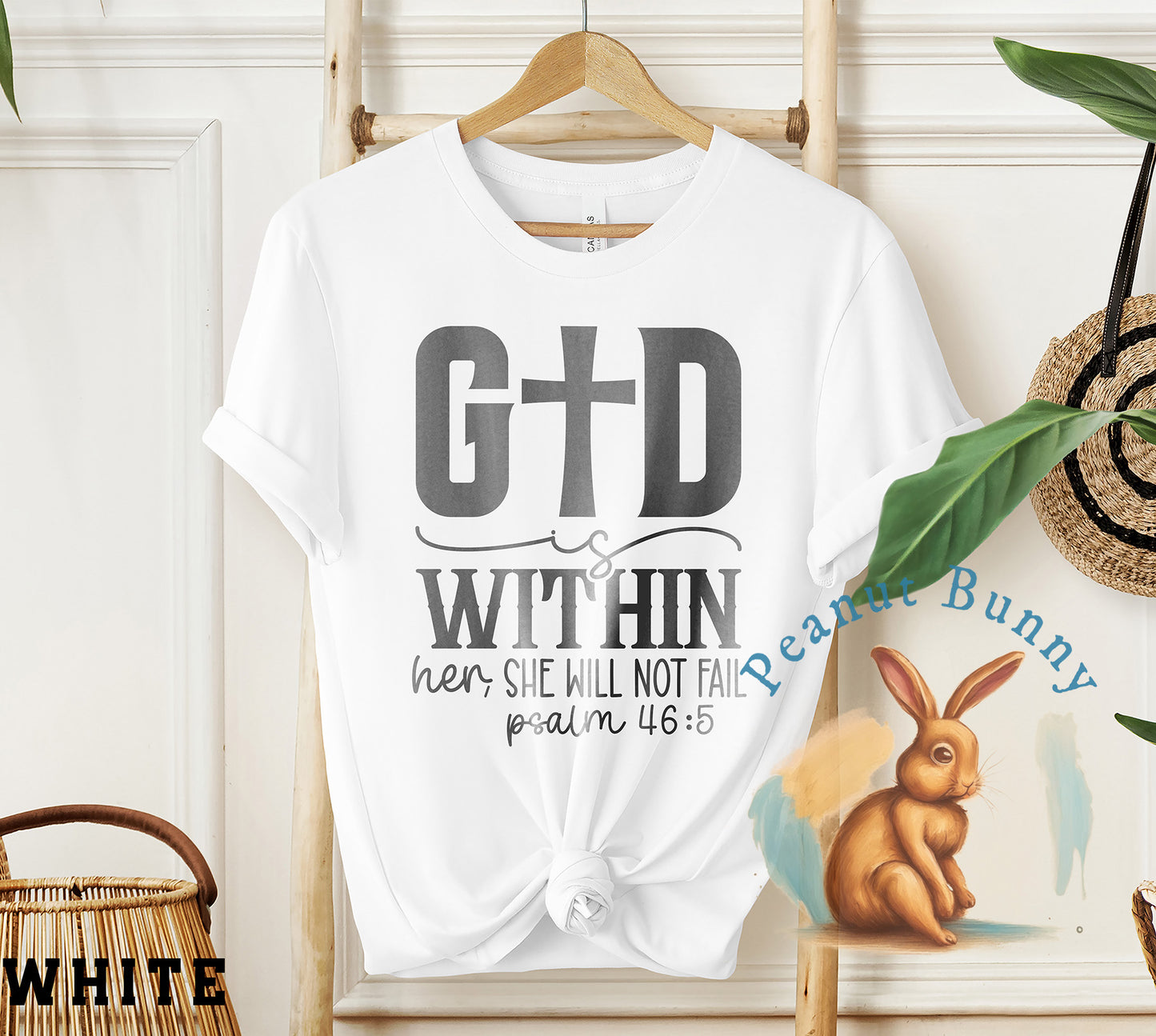 God is within her,she will not fail psalm 46 5-01 Christian DTF 322