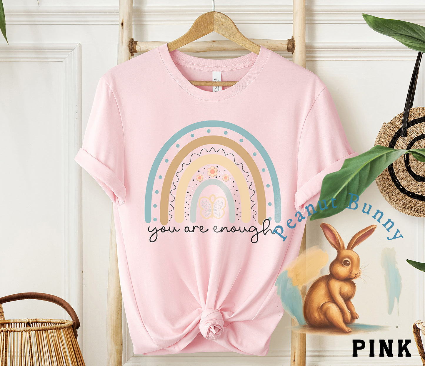 You Are Enough Rainbow Christian DTF 45