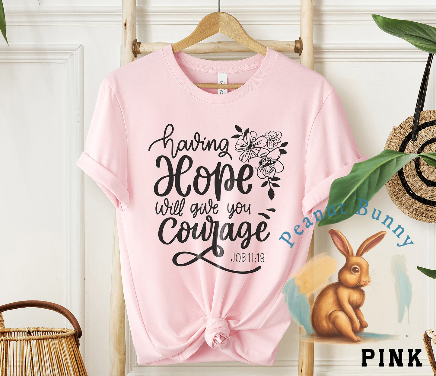 Having hope will give you courage Christian DTF 329