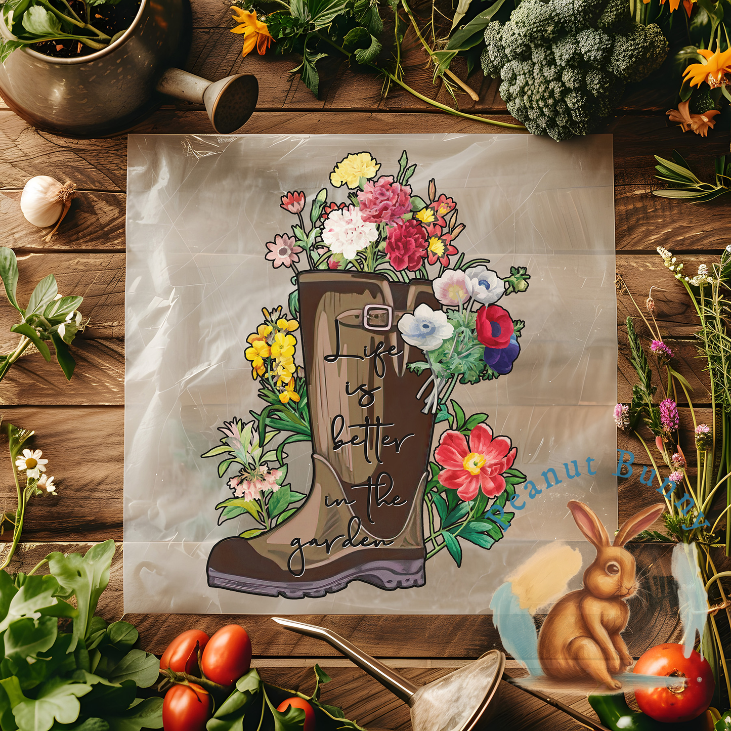 Garden Gaiety Gardening DTF PIC