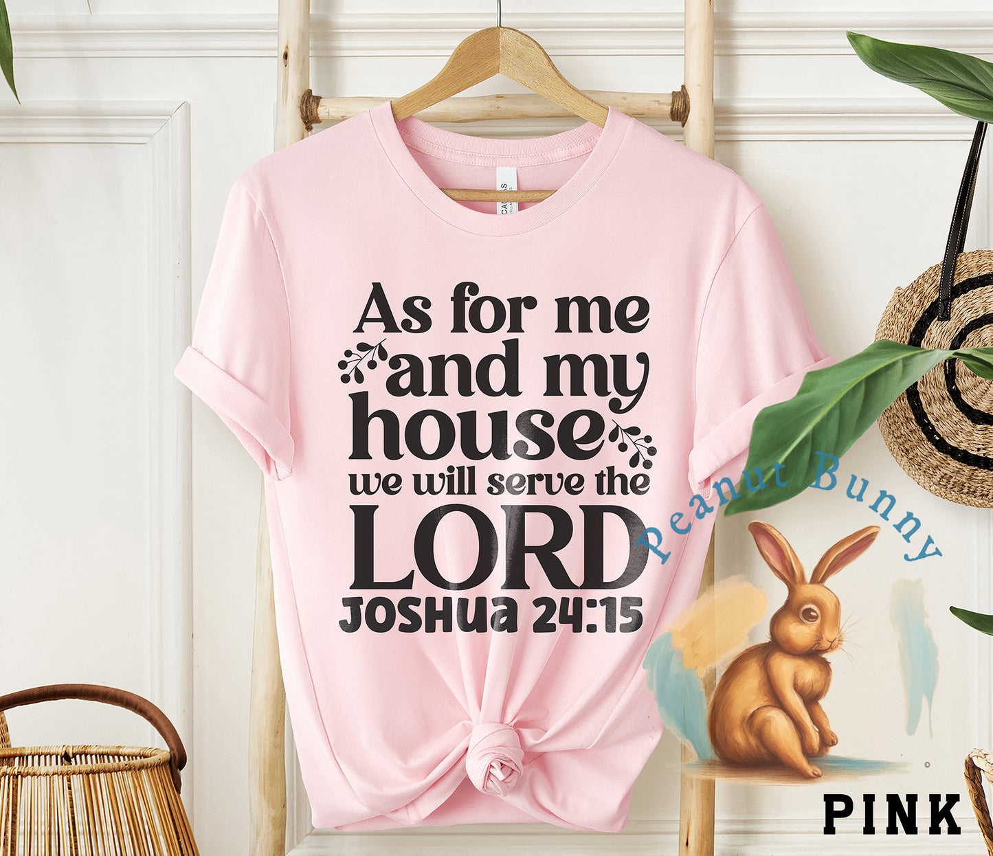 As for me and my house we will serve the lord joshua 24 15-01a Christian DTF 219