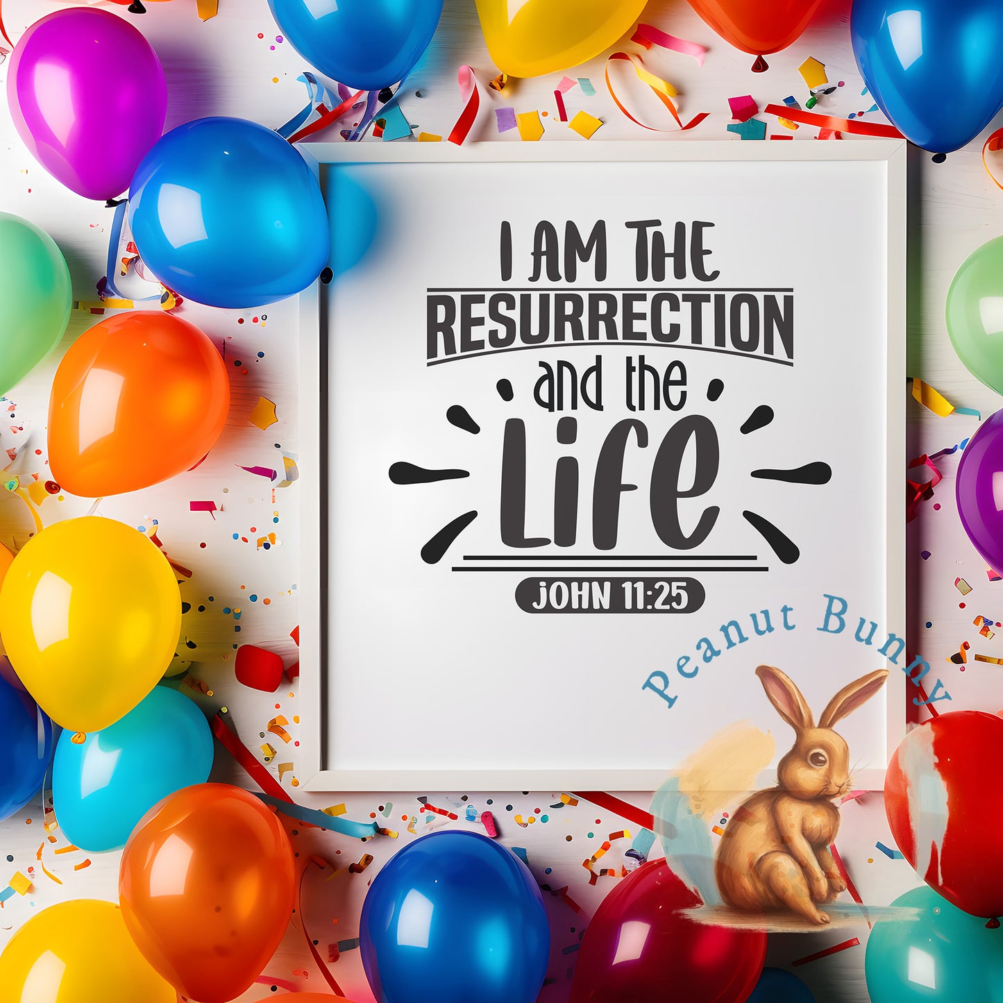 I am the resurrection and the life john 11 25-01 Christian DTF 360
