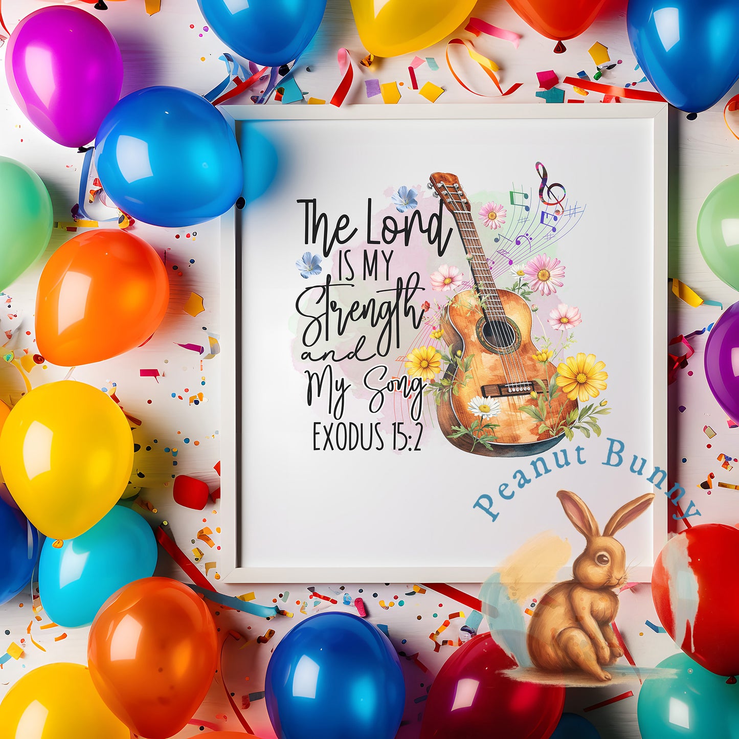 Rms0305- 3 The Lord Is My Strength and my song Christian DTF 536