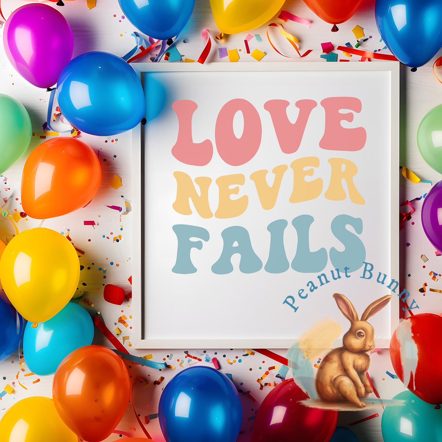 Love Never Fails-01 Christian DTF 427
