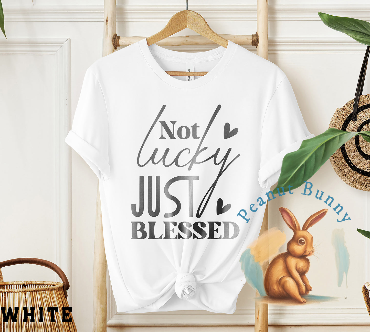 Not lucky just blessed 1-01 Christian DTF 463
