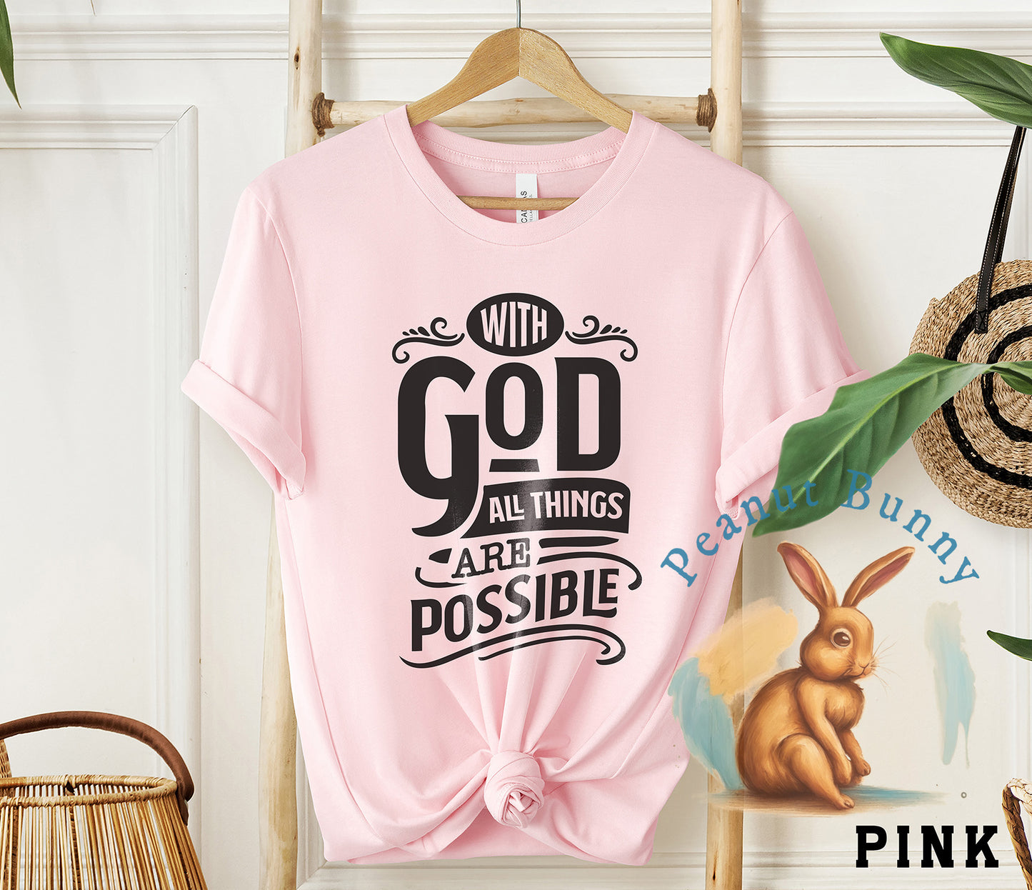 With God All Things Are Possible Christian DTF 604