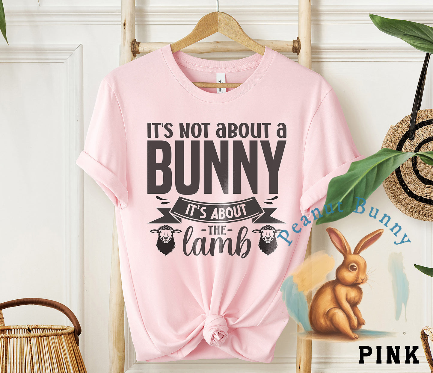 It's not about a bunny it's about the lamb-01 Christian DTF 391