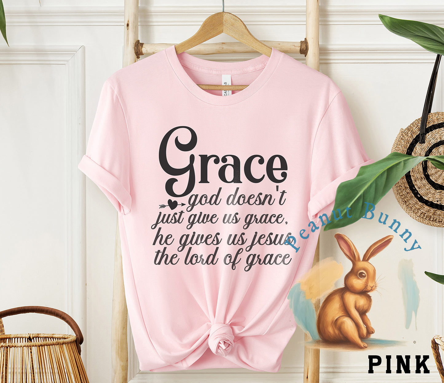 Grace god doesn't just give us grace,he gives us jesus the lord of grace-01 Christian DTF 323