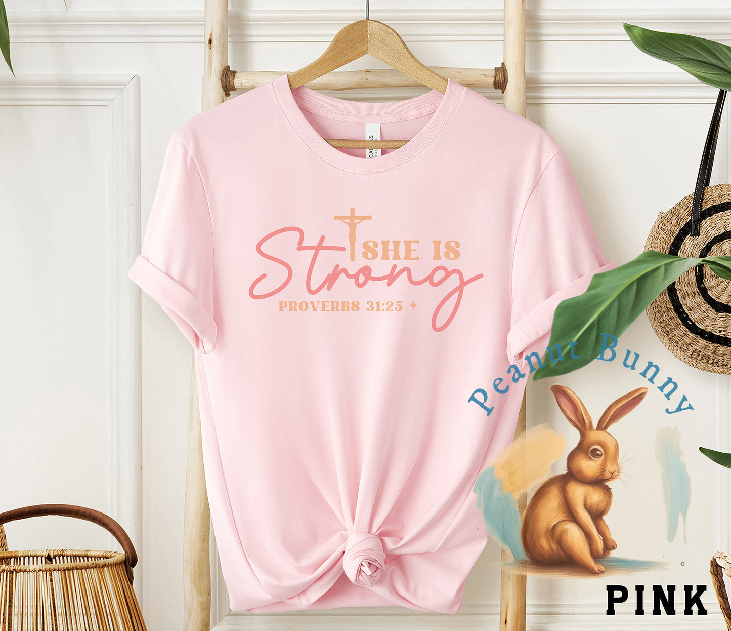 She Is Strong Proverbs 31 25-01 Christian DTF 559
