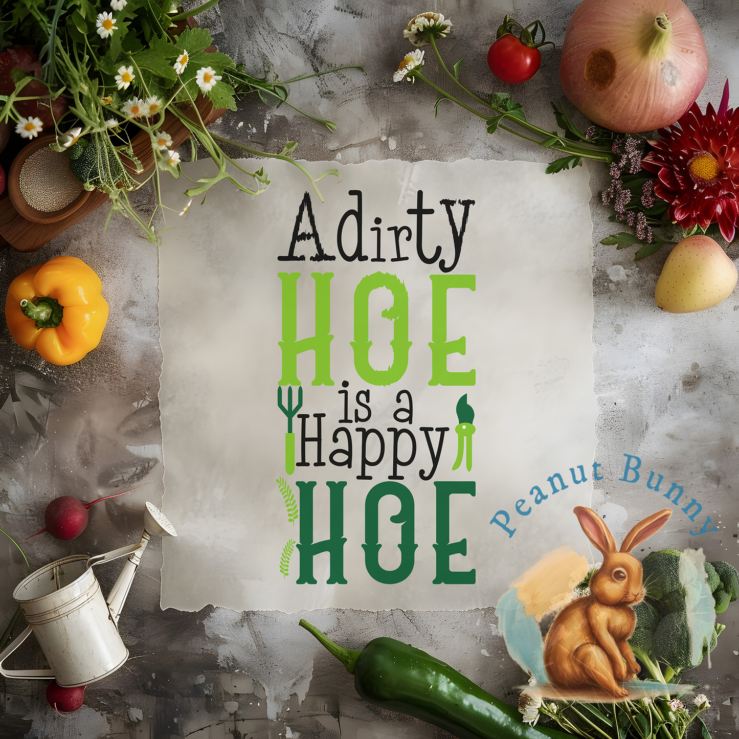 Green Thumb Joy Gardening DTF PIC