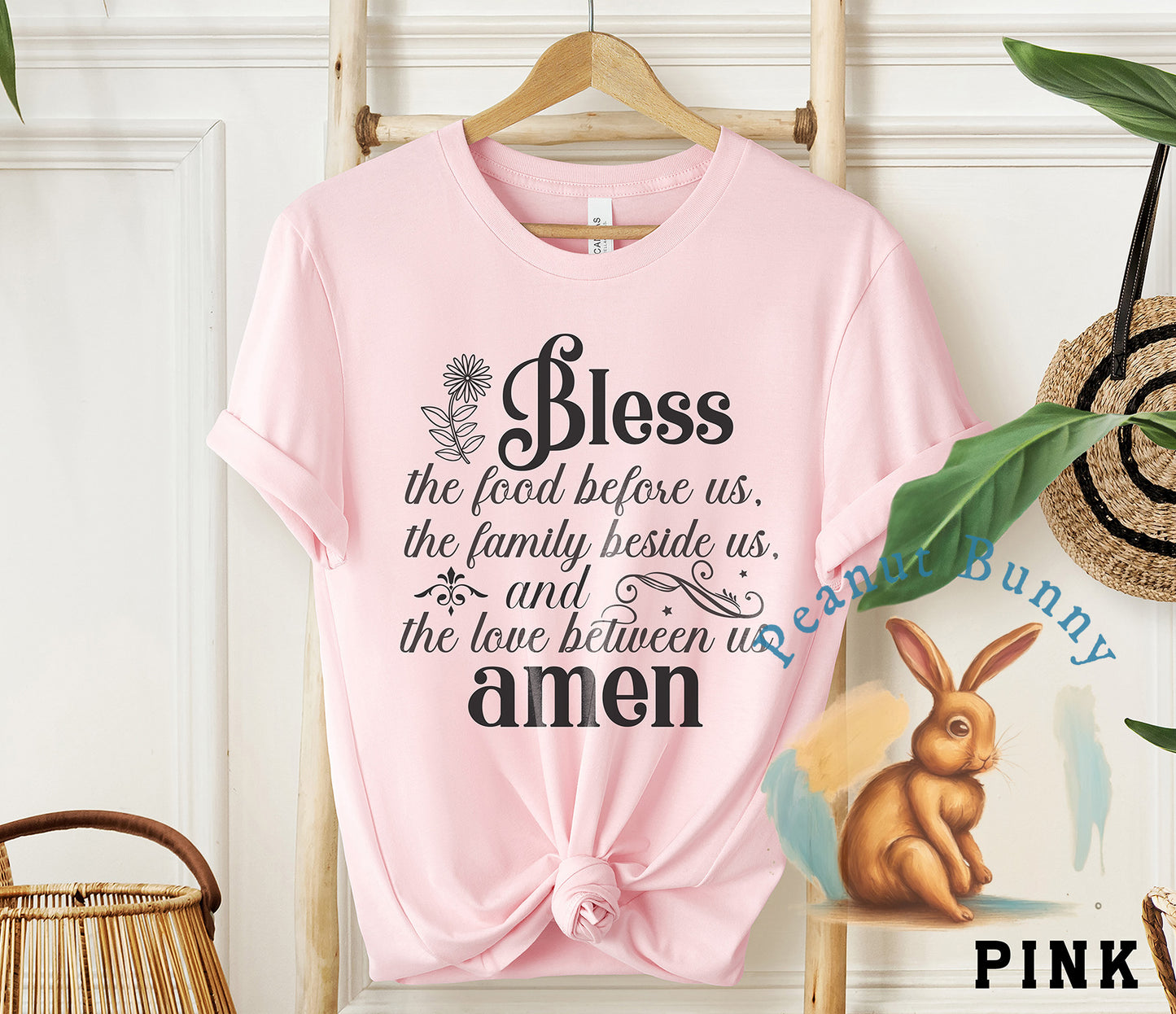 Bless the food before us,the family beside us,and the love between us amen-01 Christian DTF 246