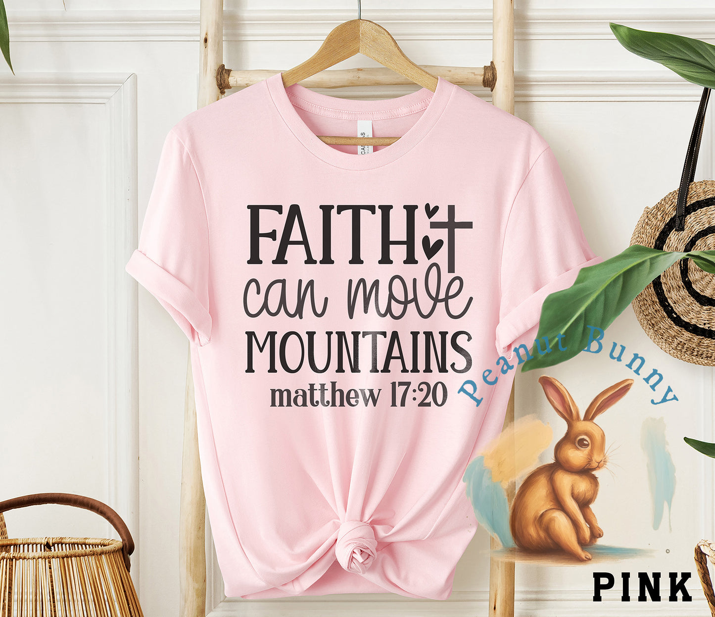 Faith can move mountains matthew 17 20-01 Christian DTF 278