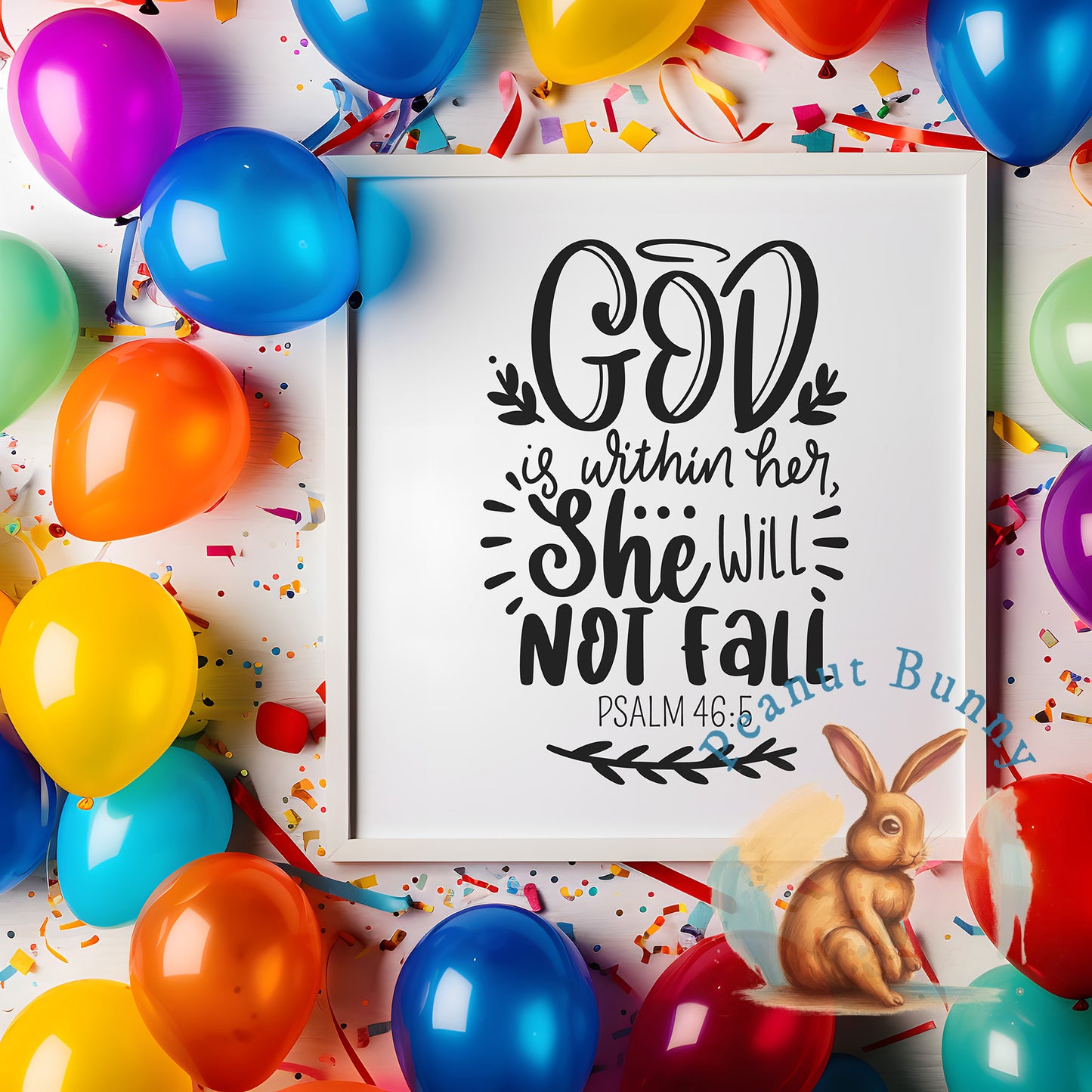 God is Within Her, She Will Not Fall Christian DTF 321