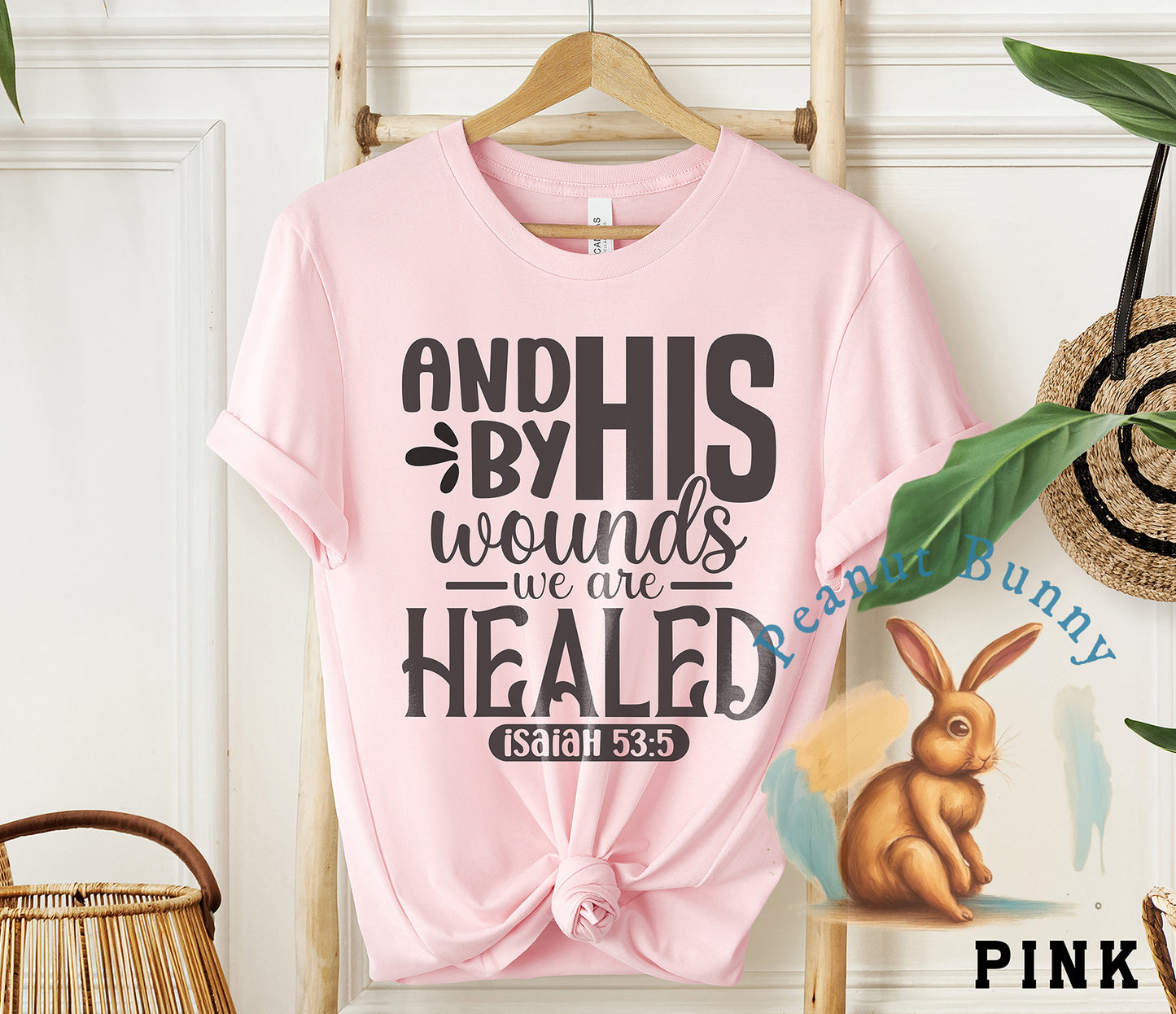 And by his wounds we are healed isaiah 53 5-01 Christian DTF 214