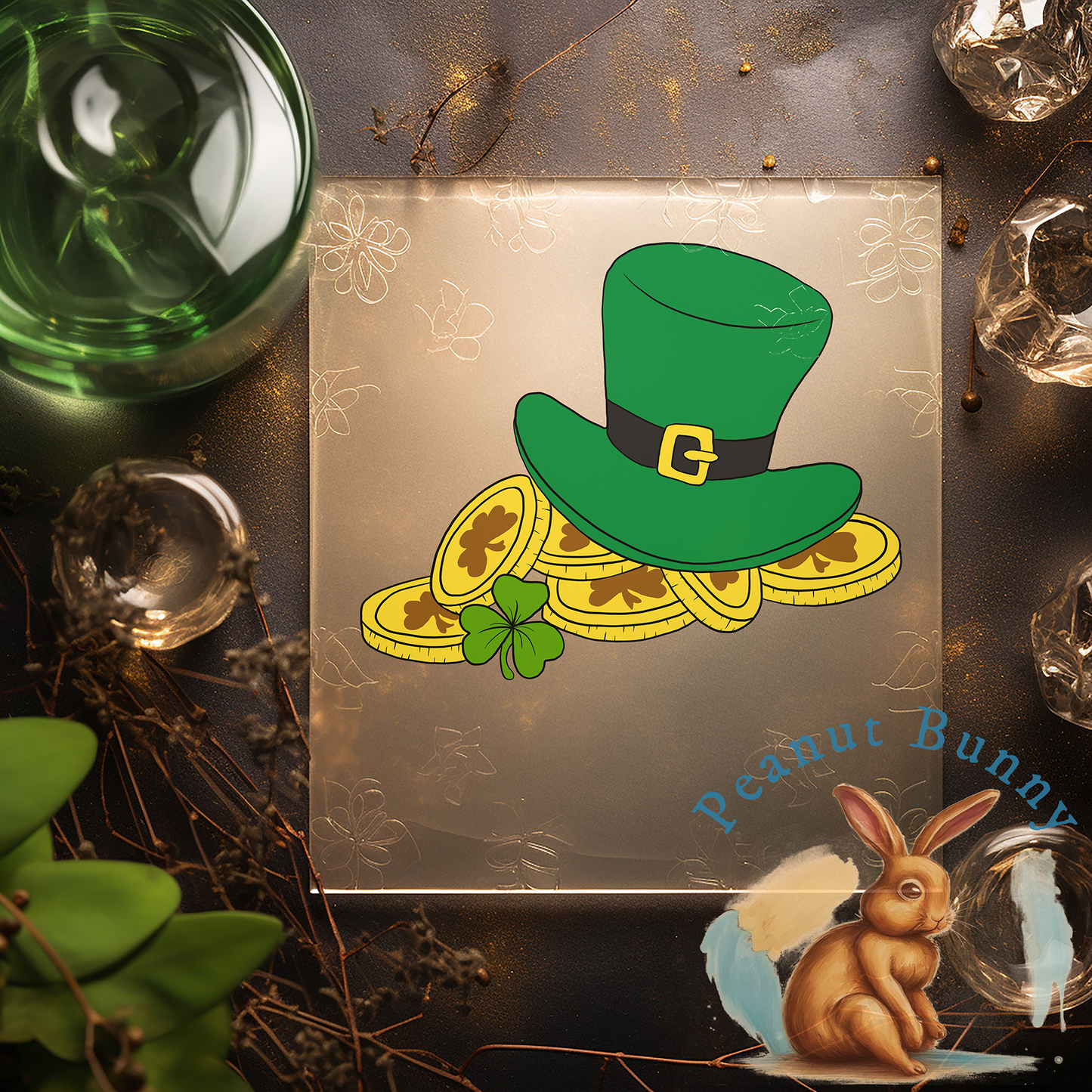 Green Festive Enchantment DTF Transfer
