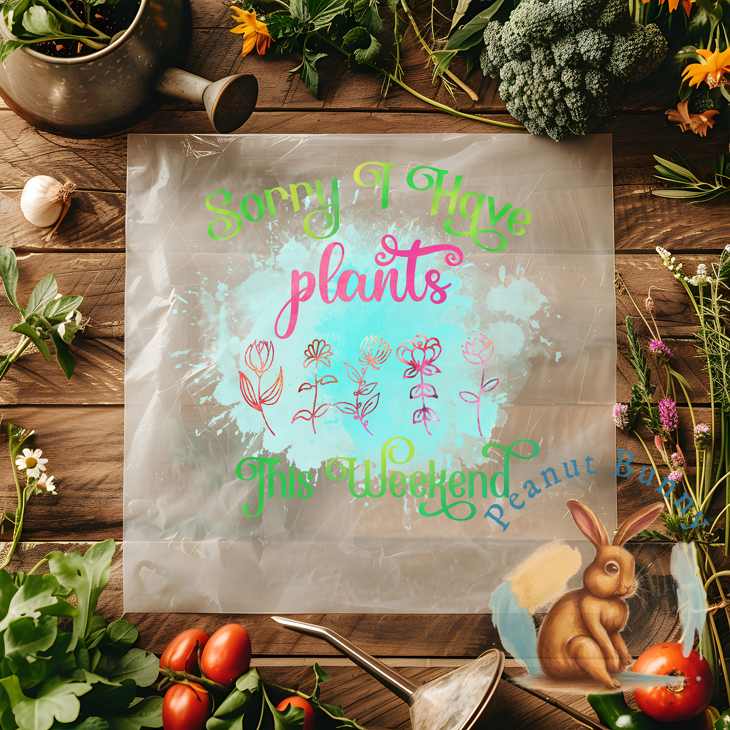 Blooming Blissful Melody Gardening DTF PIC