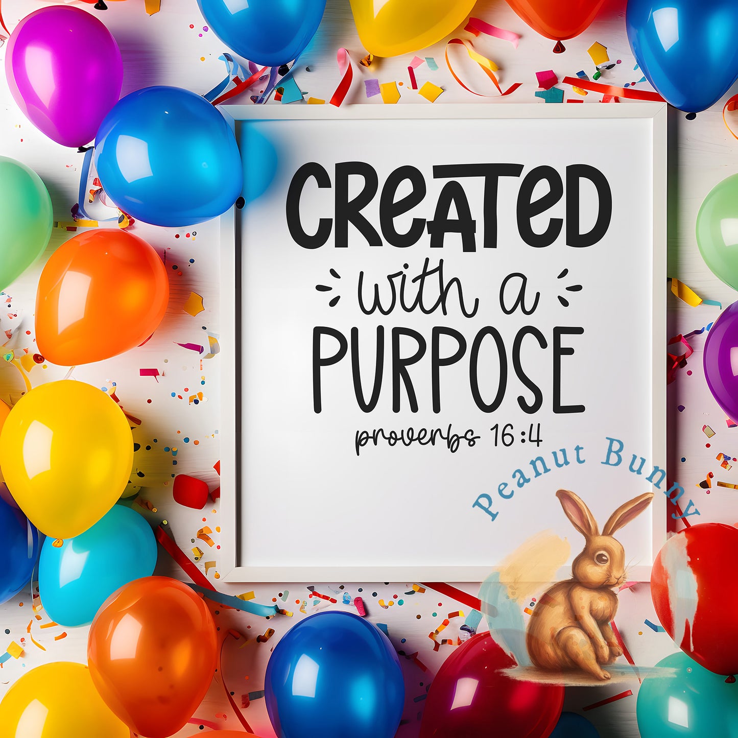 Created with a purpose proverbs 16 4-01 Christian DTF 267