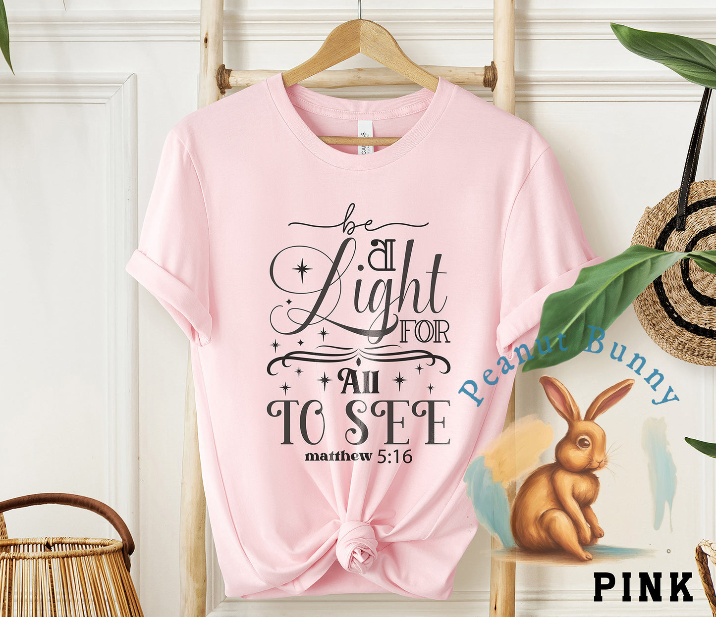 Be a light for all to see matthew 516-01 Christian DTF 222