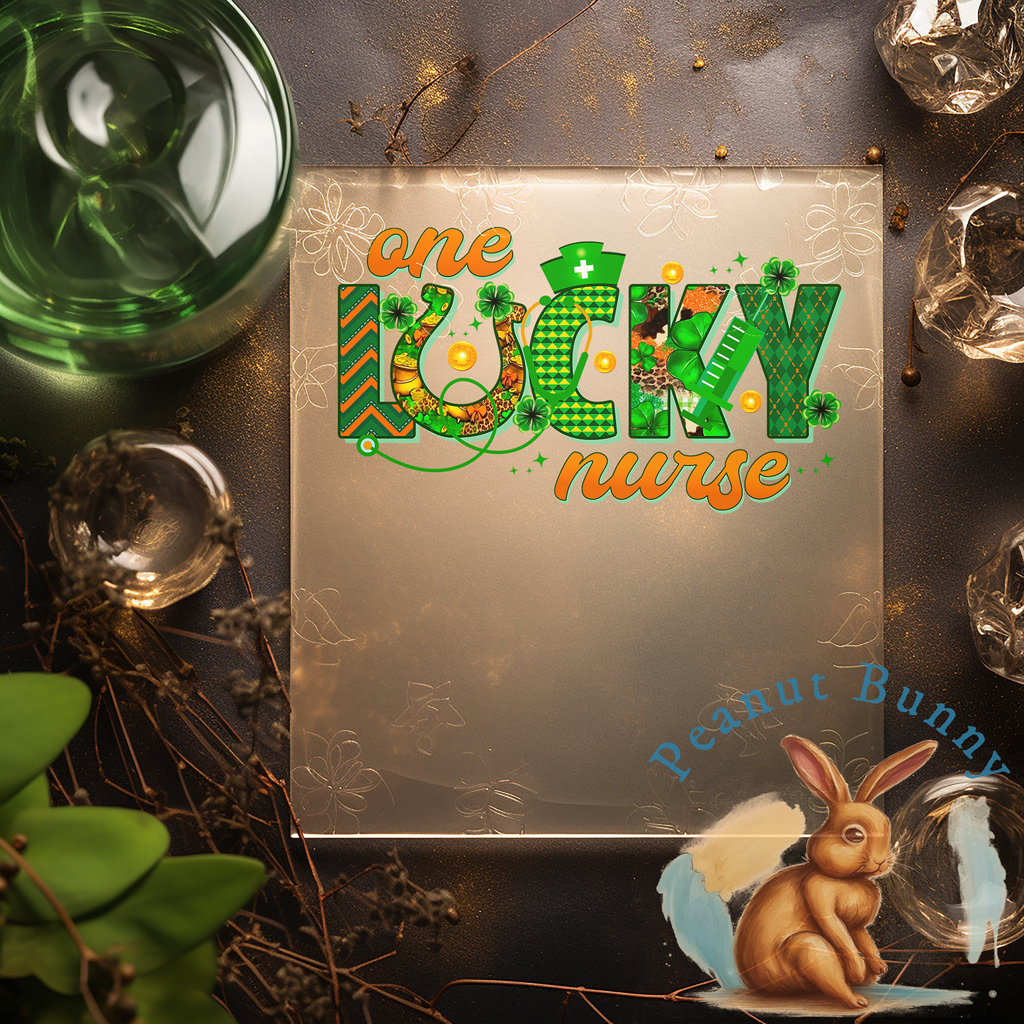 Serene Shamrock Dreams DTF Transfer