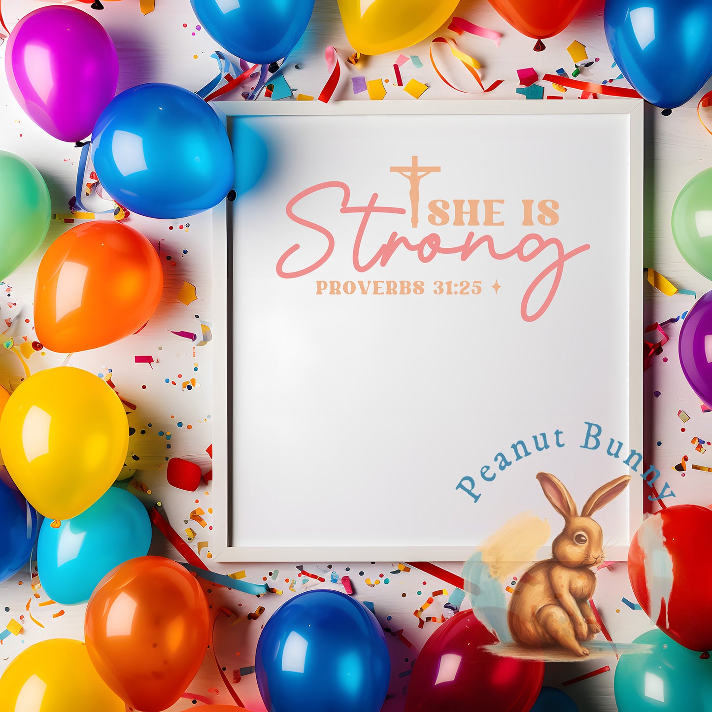 She Is Strong Proverbs 31 25-01 Christian DTF 559