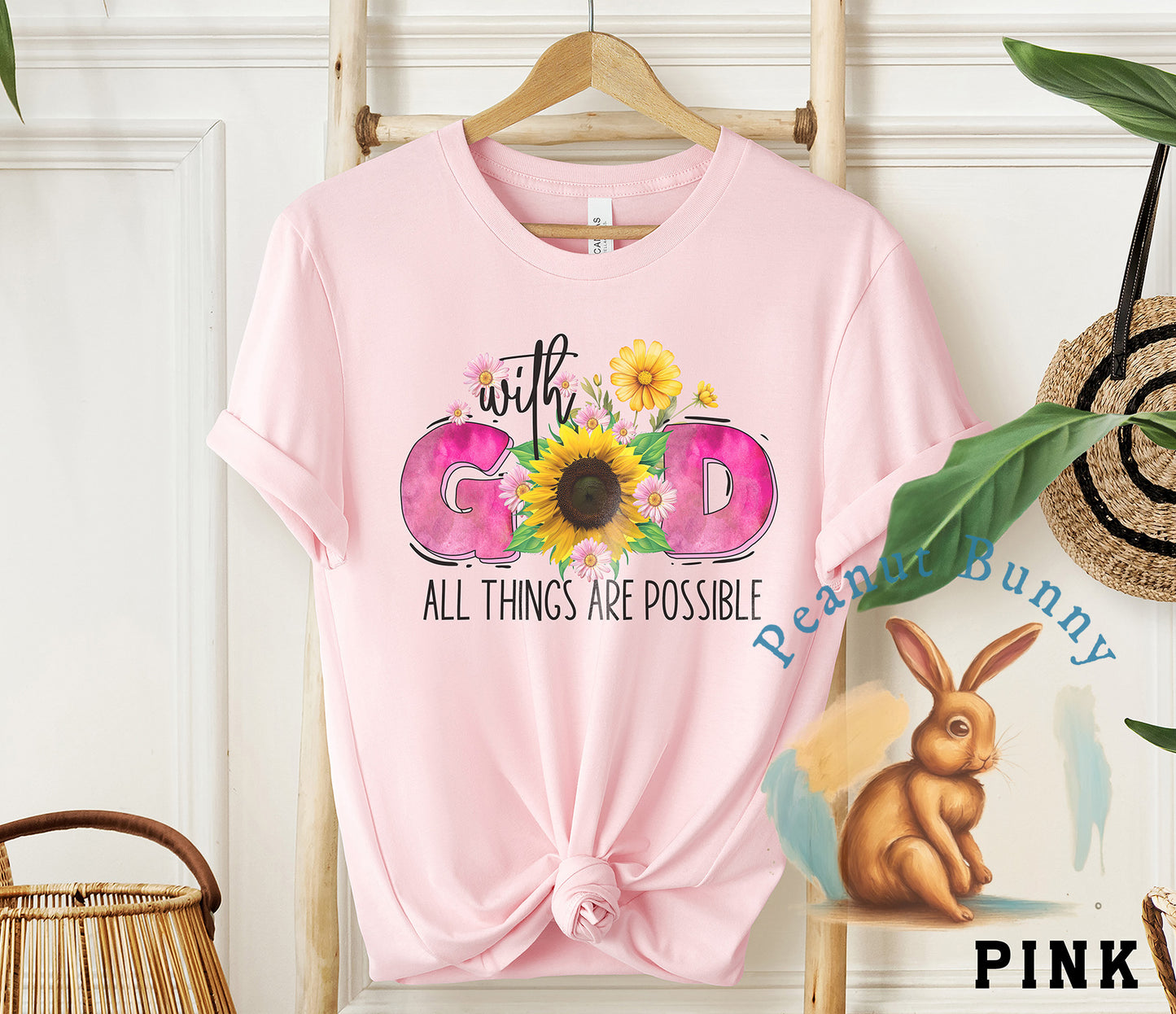Rms0305- 1 With God All Things Are Possible Christian DTF 534