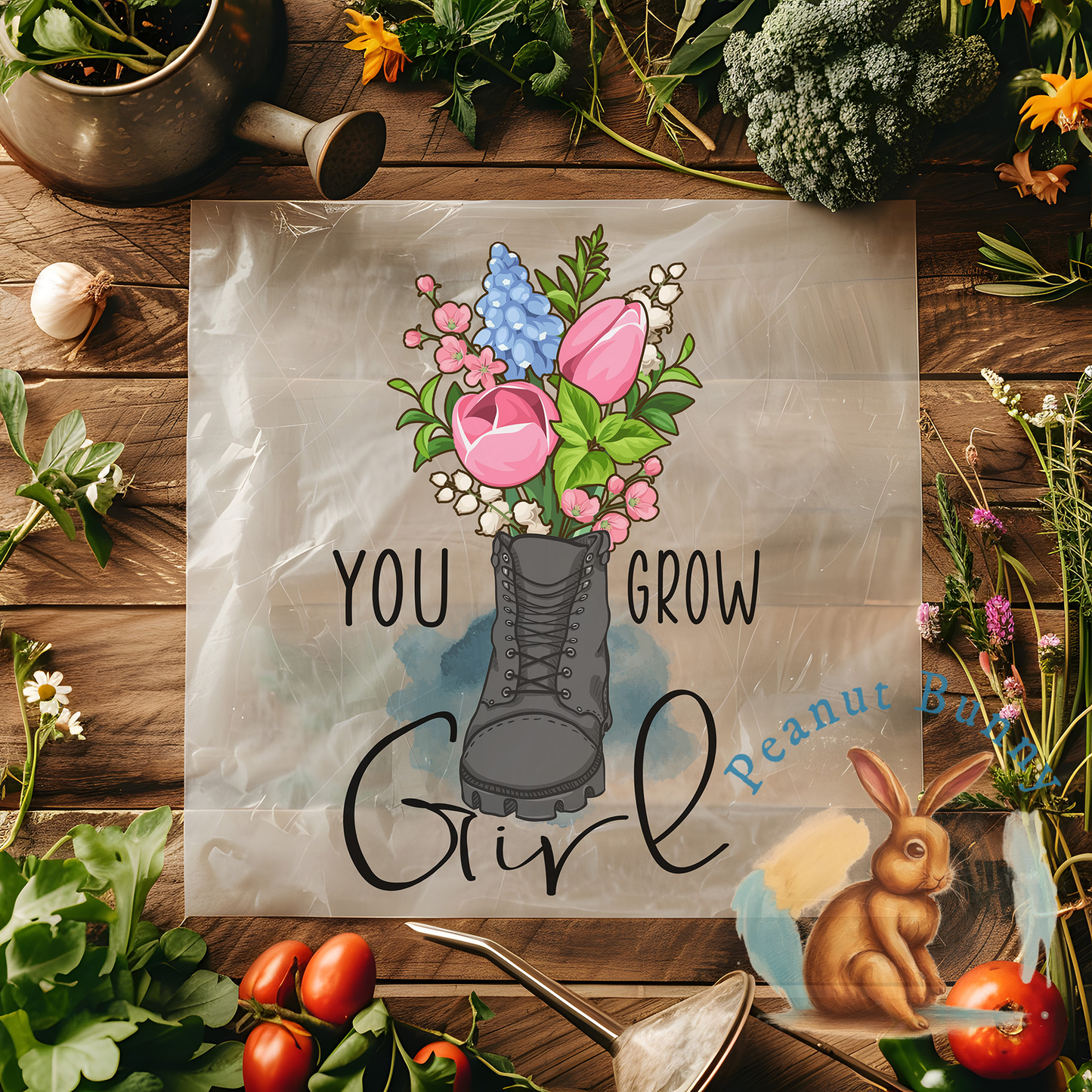 Sunflower Splash Gardening DTF PIC