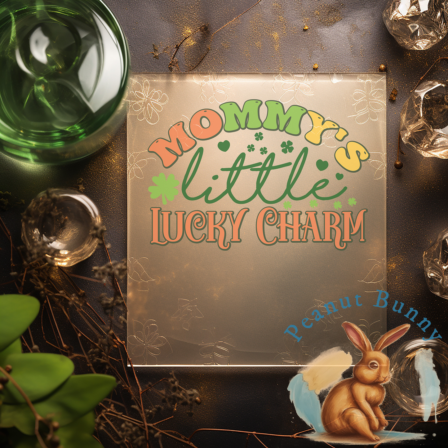 Green Festive Radiance DTF Transfer