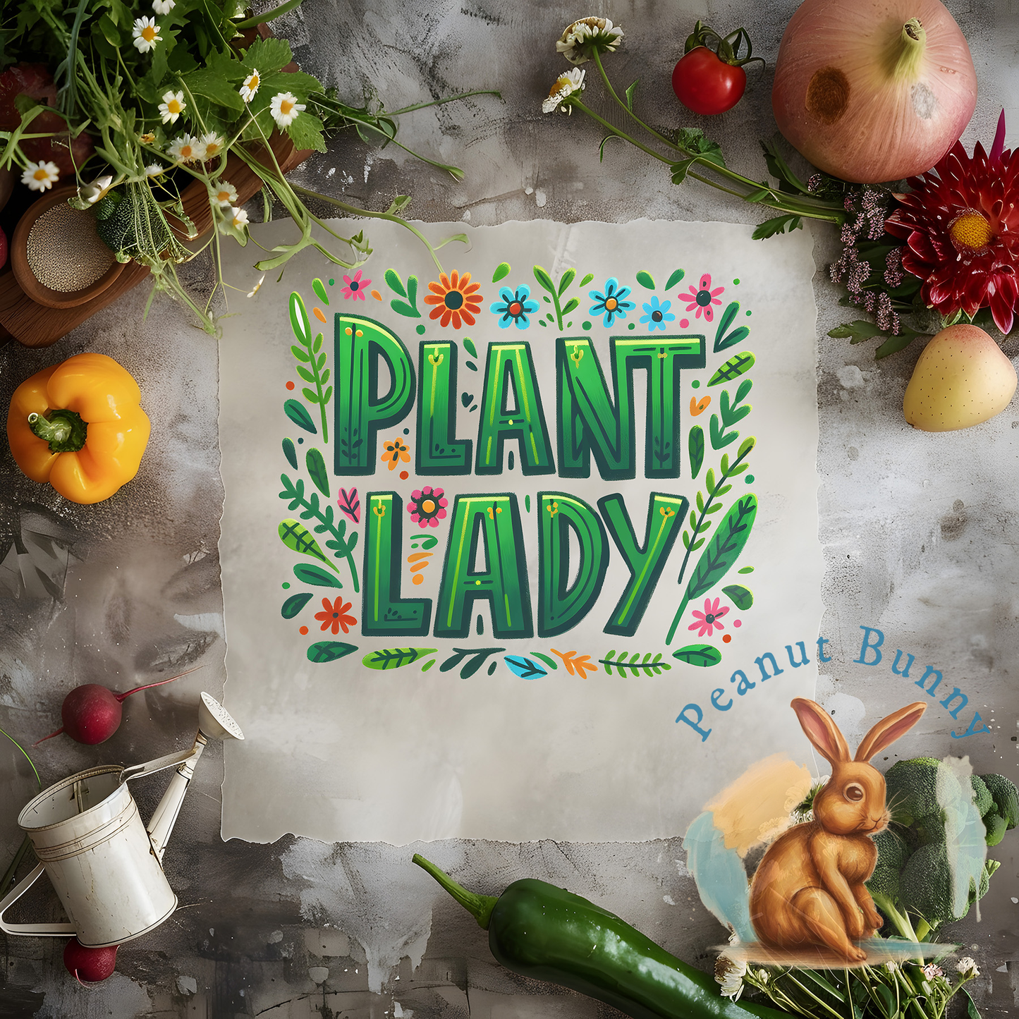 Lavender Love Gardening DTF PIC