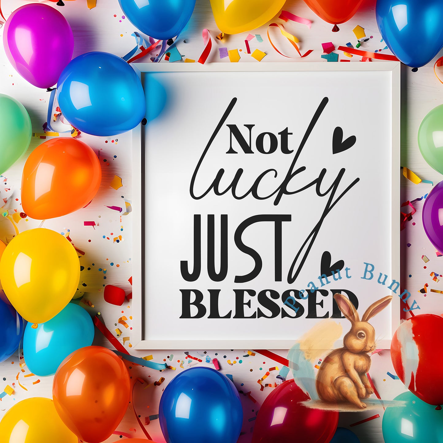 Not lucky just blessed 1-01 Christian DTF 463