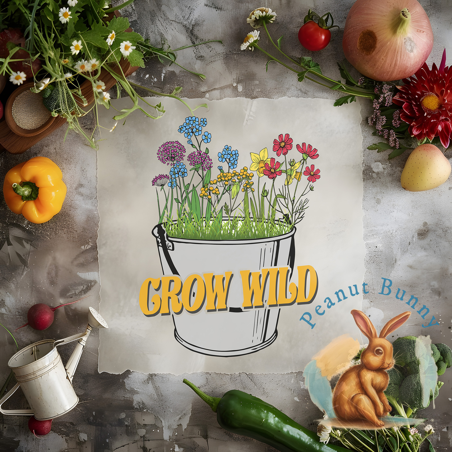 Lavender Lounge Gardening DTF PIC