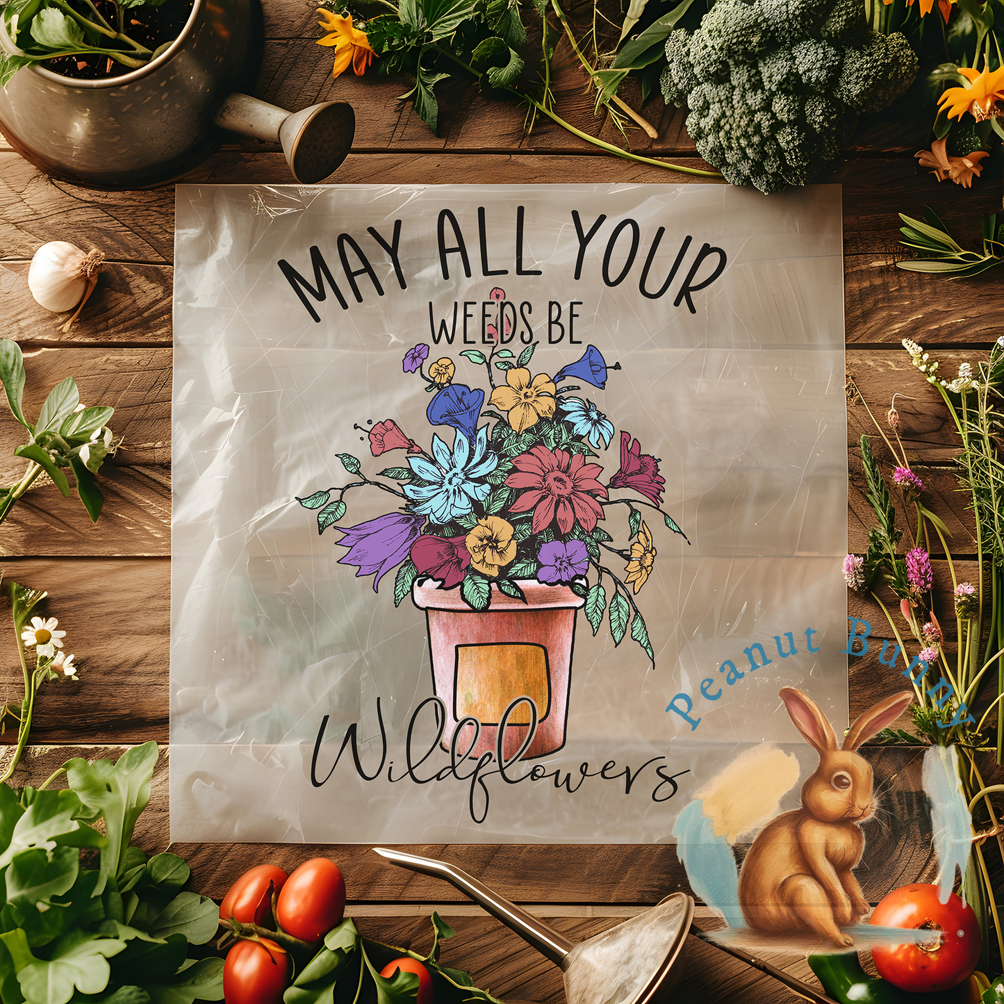 Lavender Lullaby Gardening DTF PIC