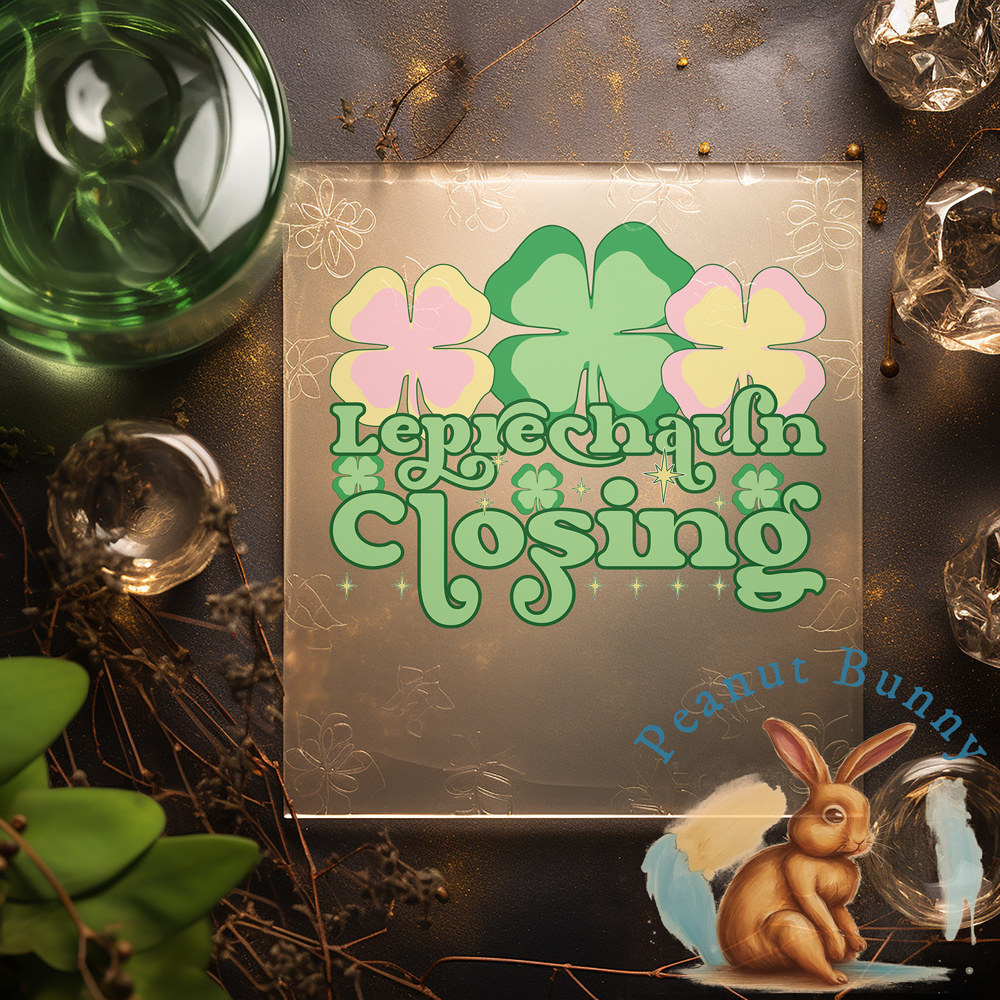 Gleaming Clover Rendezvous DTF Transfer