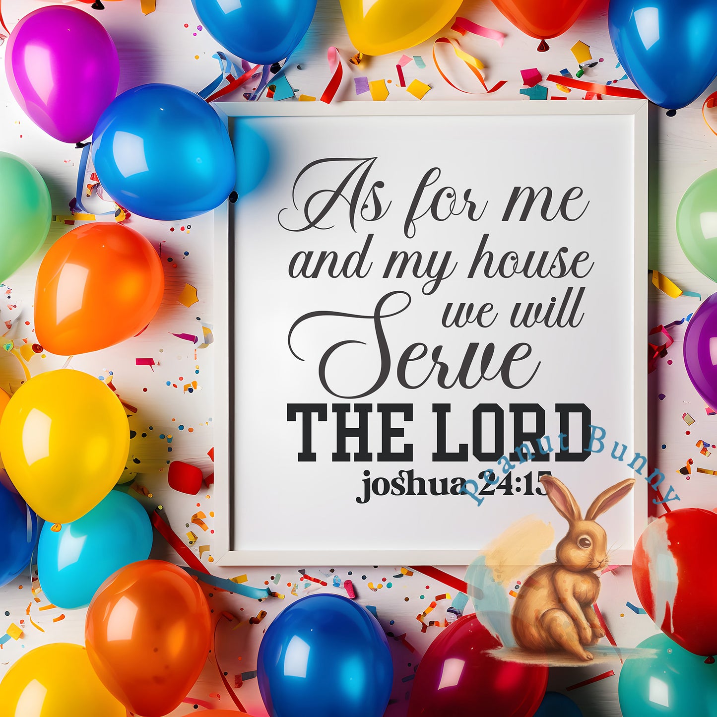 As for me and my house we will serve the lord joshua 24 15-01 Christian DTF 218