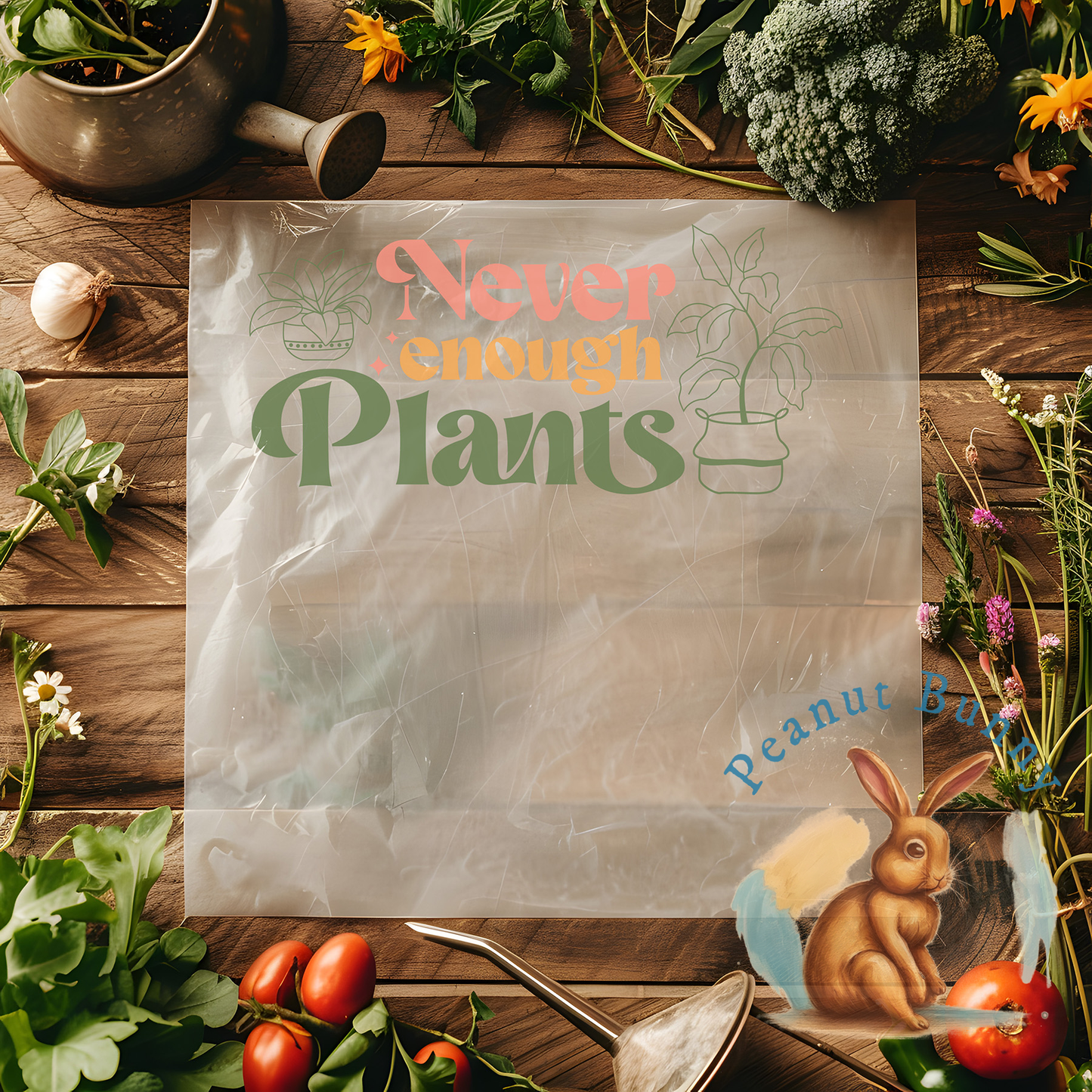 Sow and Glow Serenity Gardening DTF PIC