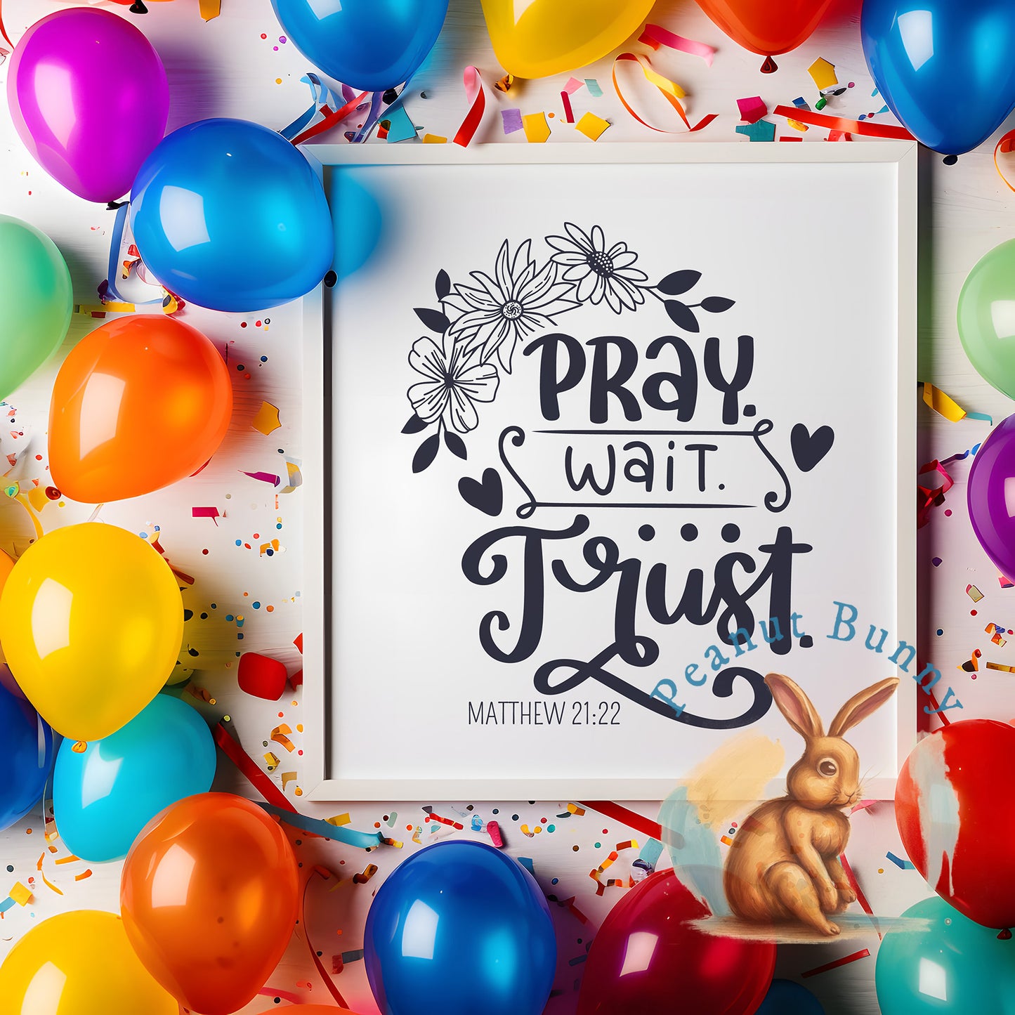 Pray Wait Trust Christian DTF 511