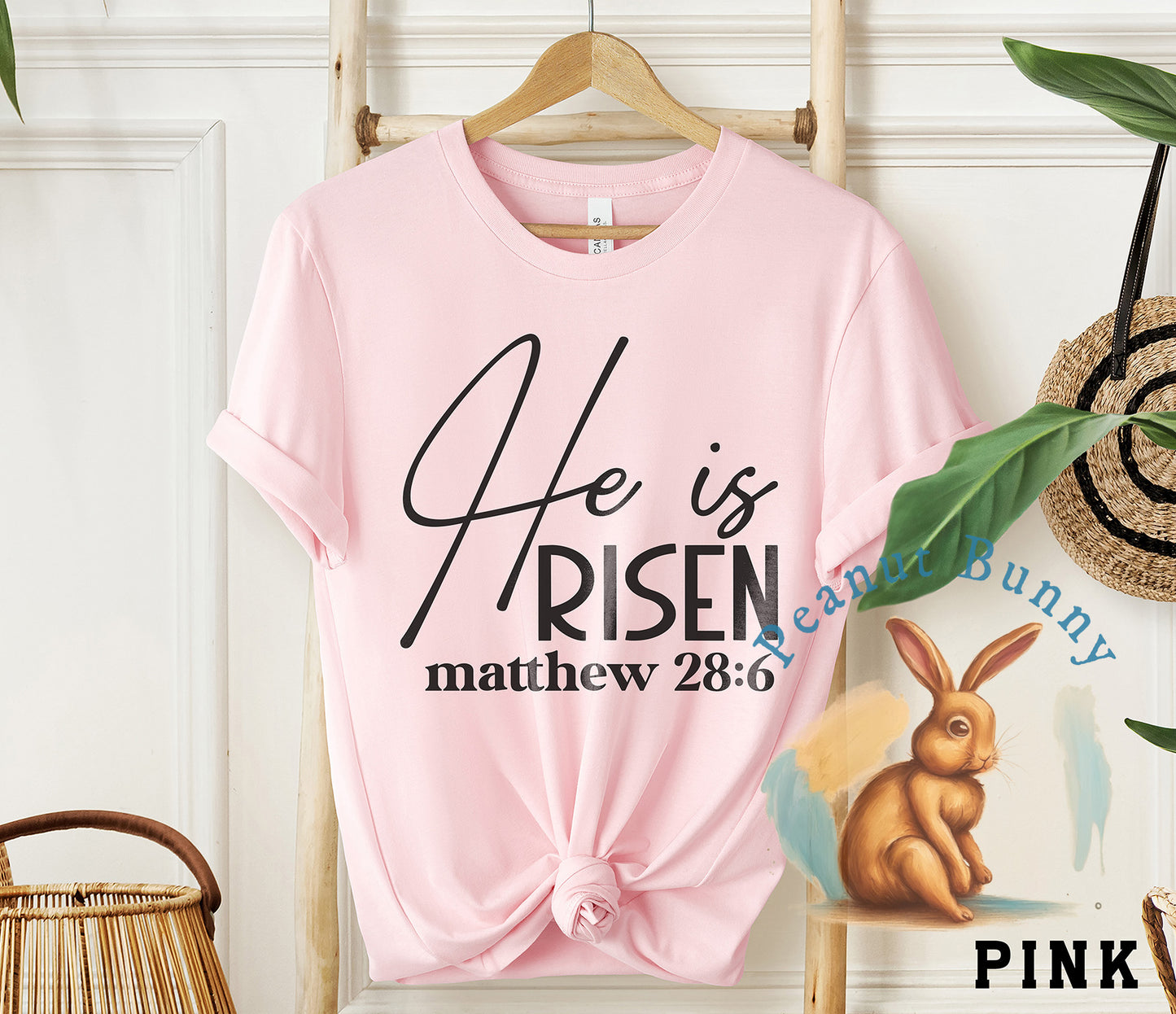 He is risen matthew 28 6-01 Christian DTF 334