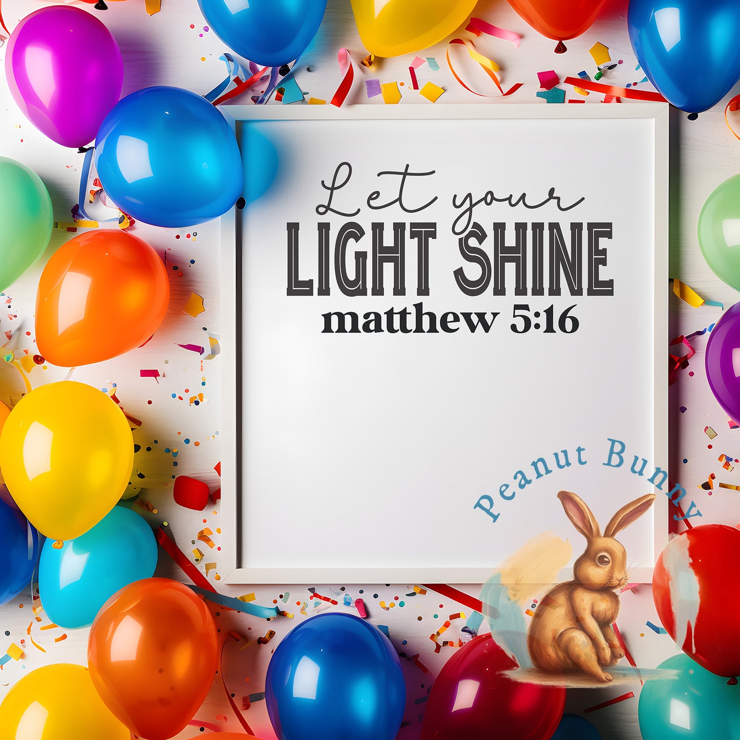 Let your light shine matthew 5 16-01 Christian DTF 418
