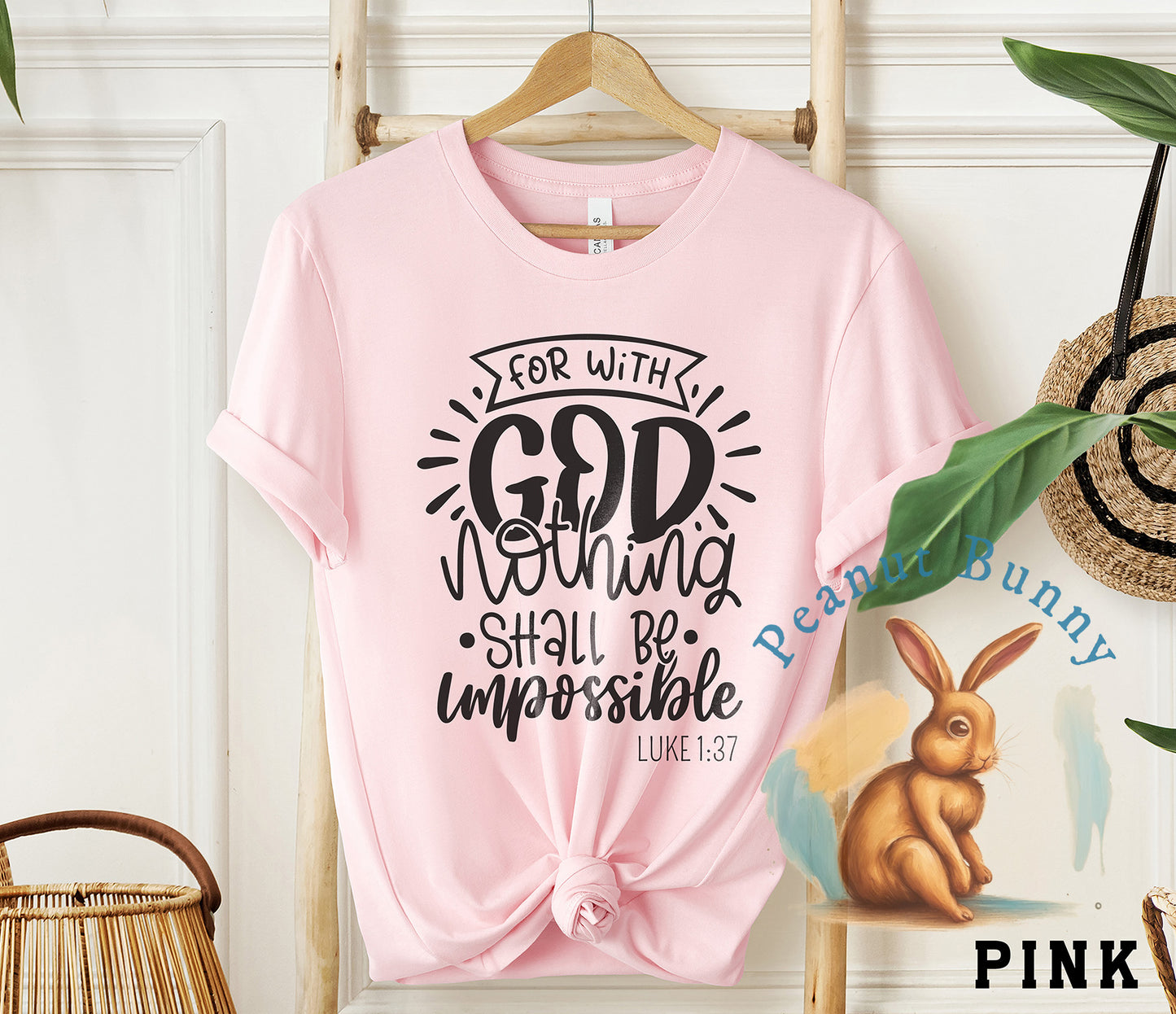 For with God Nothing Shall Be Impossible Christian DTF 310
