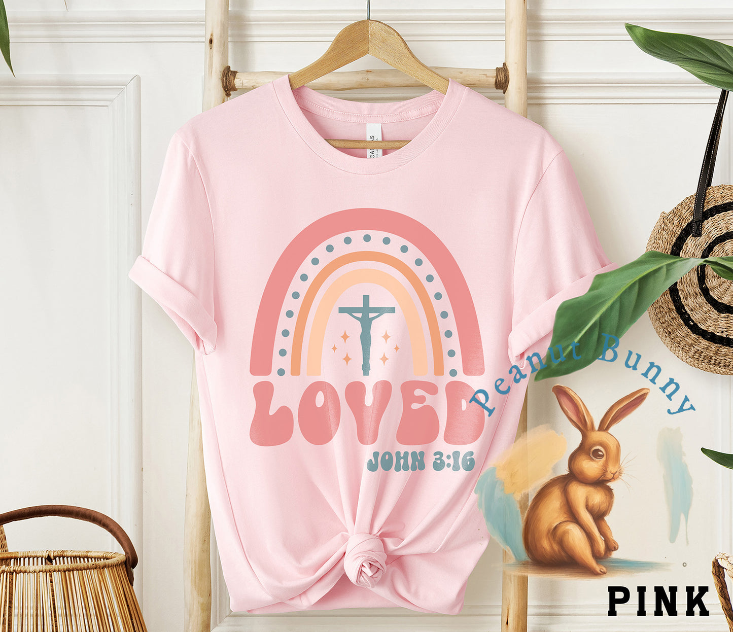 Loved John 3 16-01 Christian DTF 430