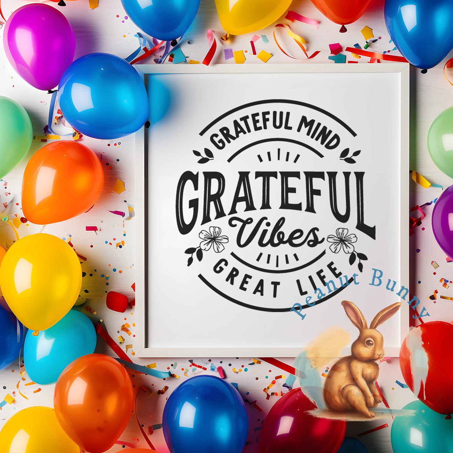 Grateful mind, grateful vibes Christian DTF 324