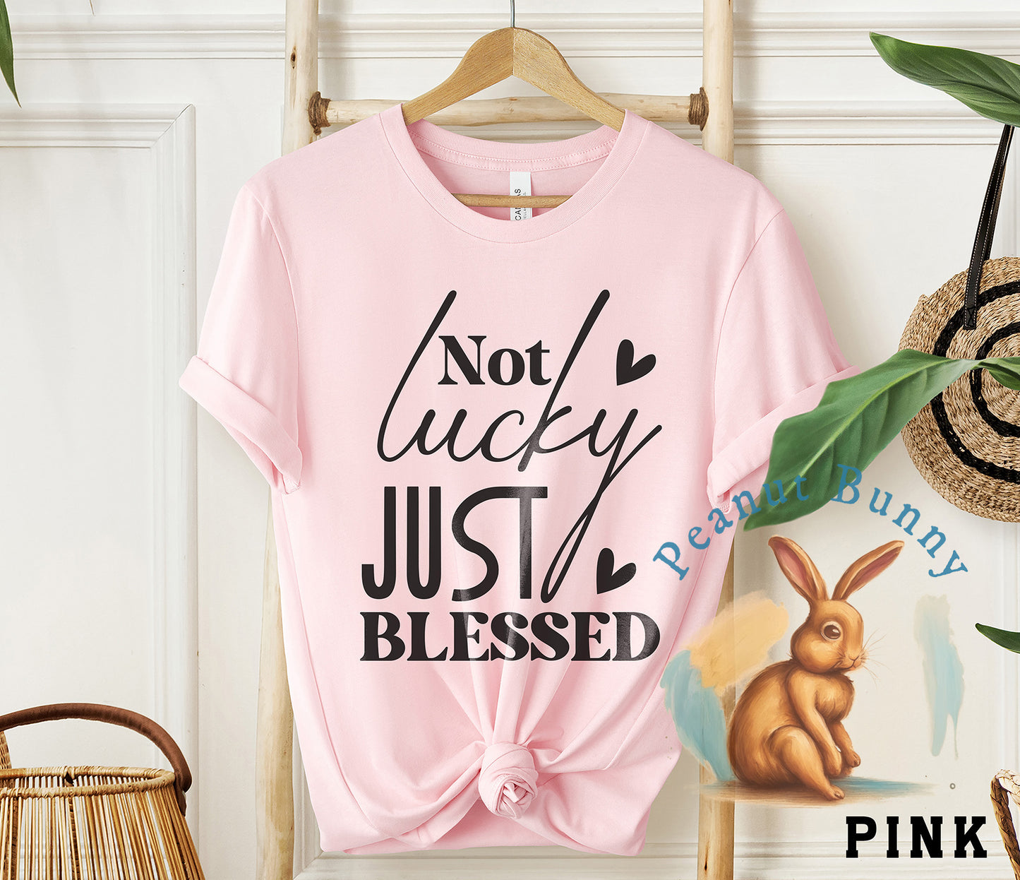 Not lucky just blessed 1-01 Christian DTF 463