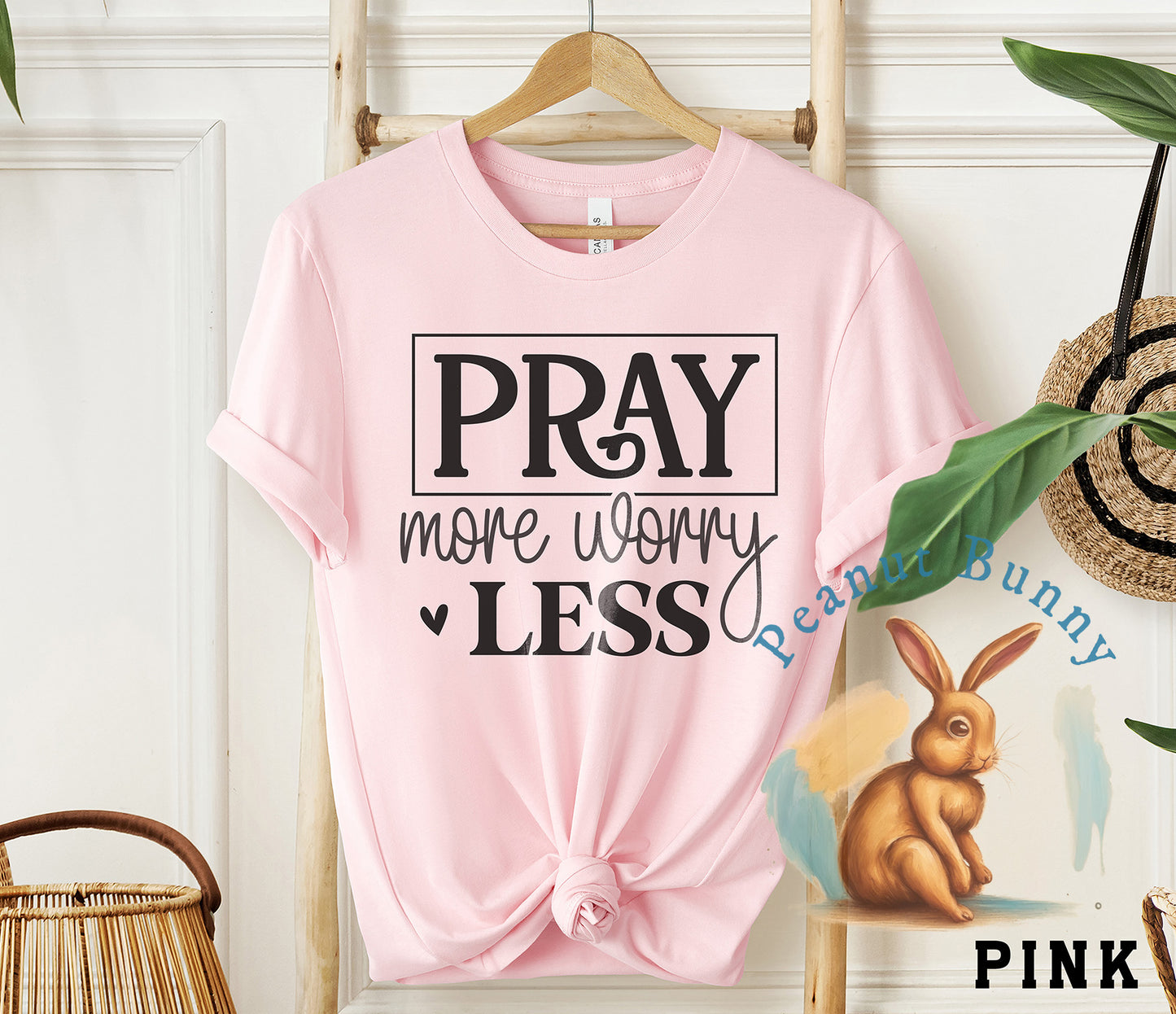 Pray more worry less-01a Christian DTF 509