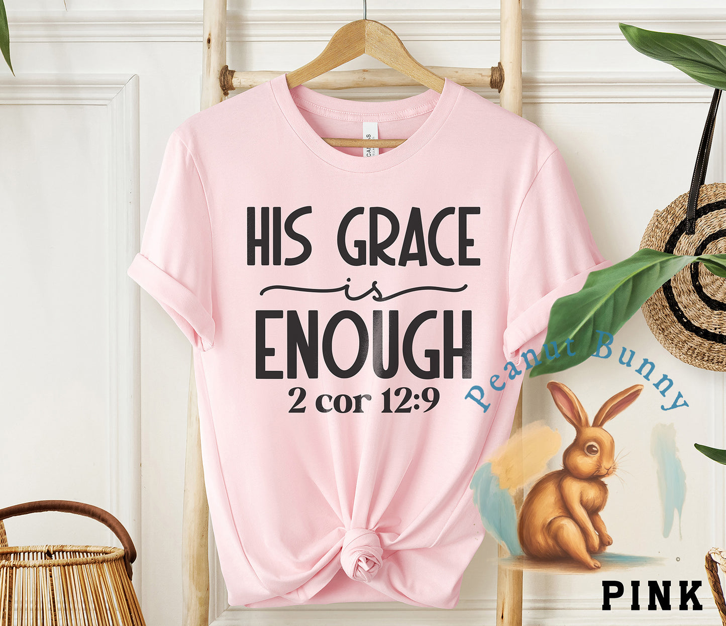His grace is enough 2 cor 12 9-01 Christian DTF 342