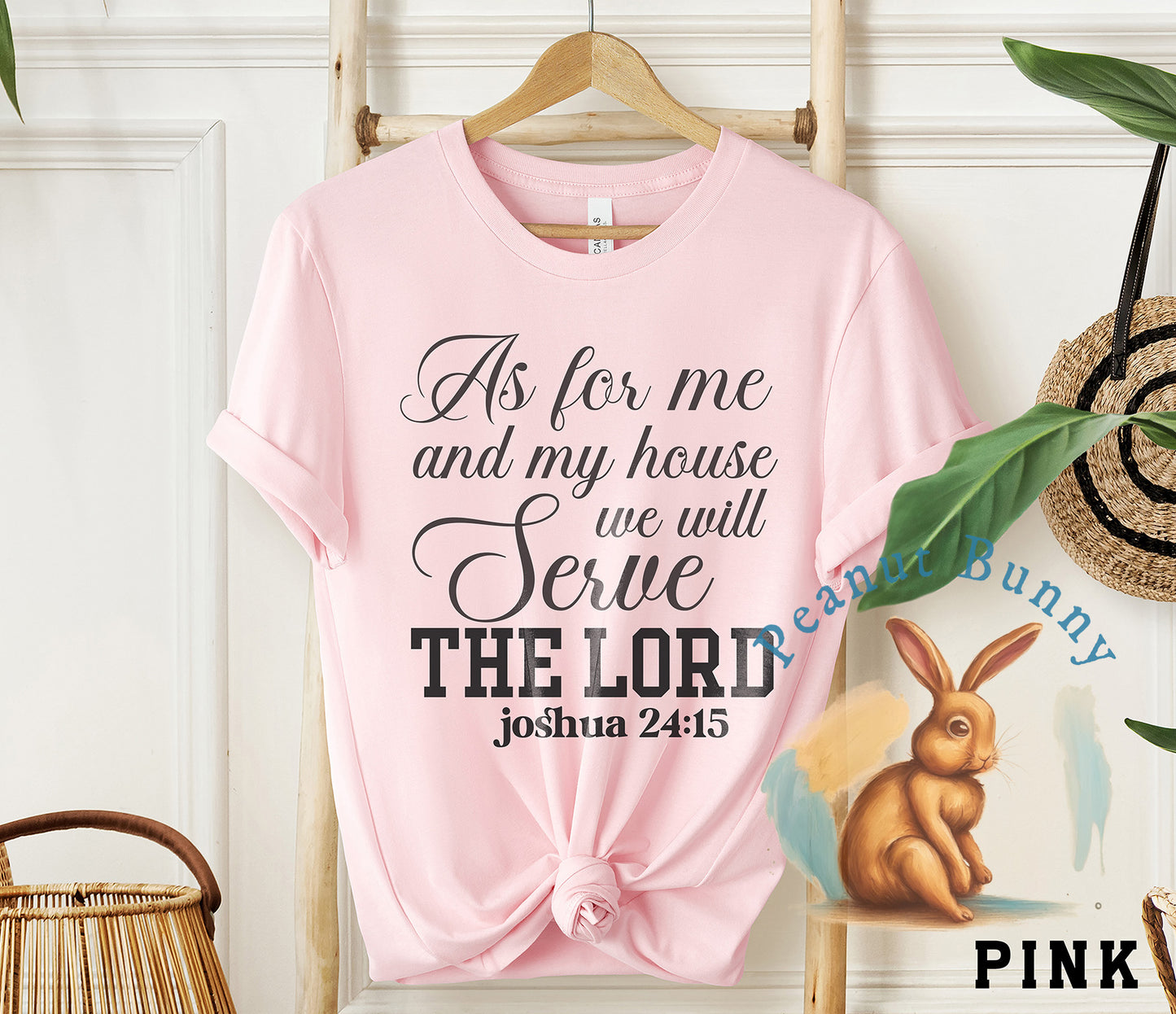 As for me and my house we will serve the lord joshua 24 15-01 Christian DTF 218