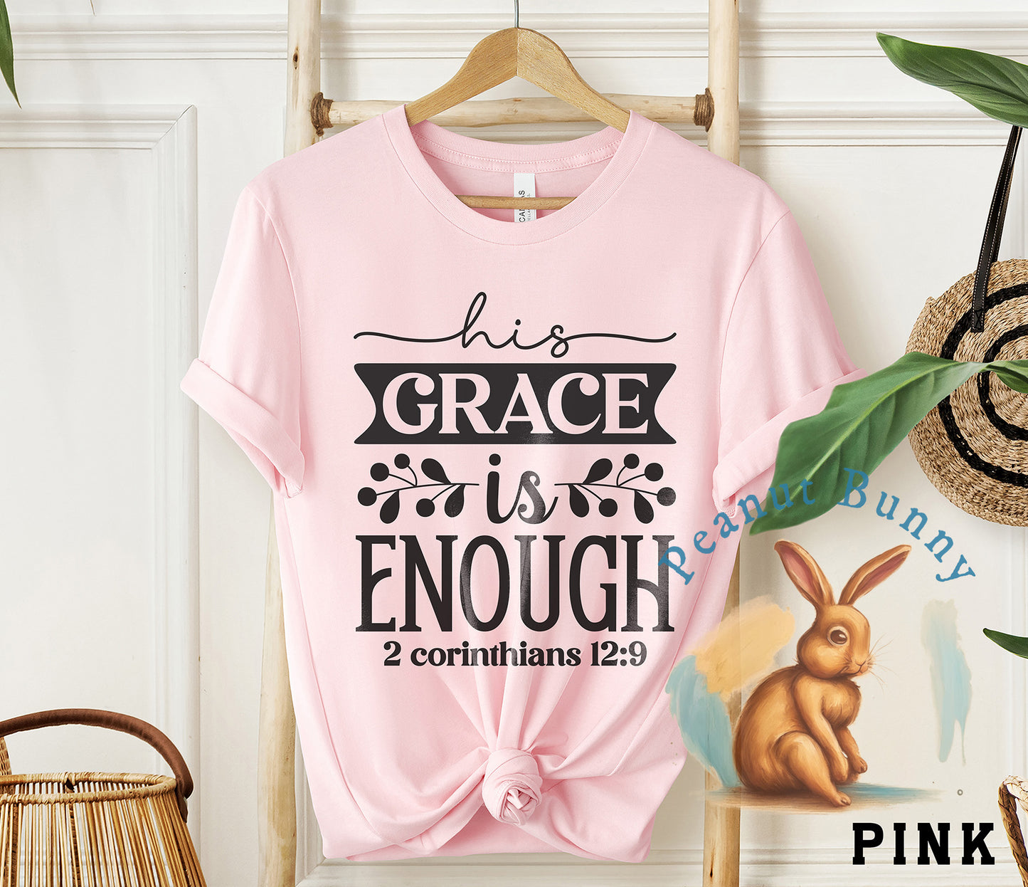 His grace is enough 2 corinthians 12 9-01 Christian DTF 343